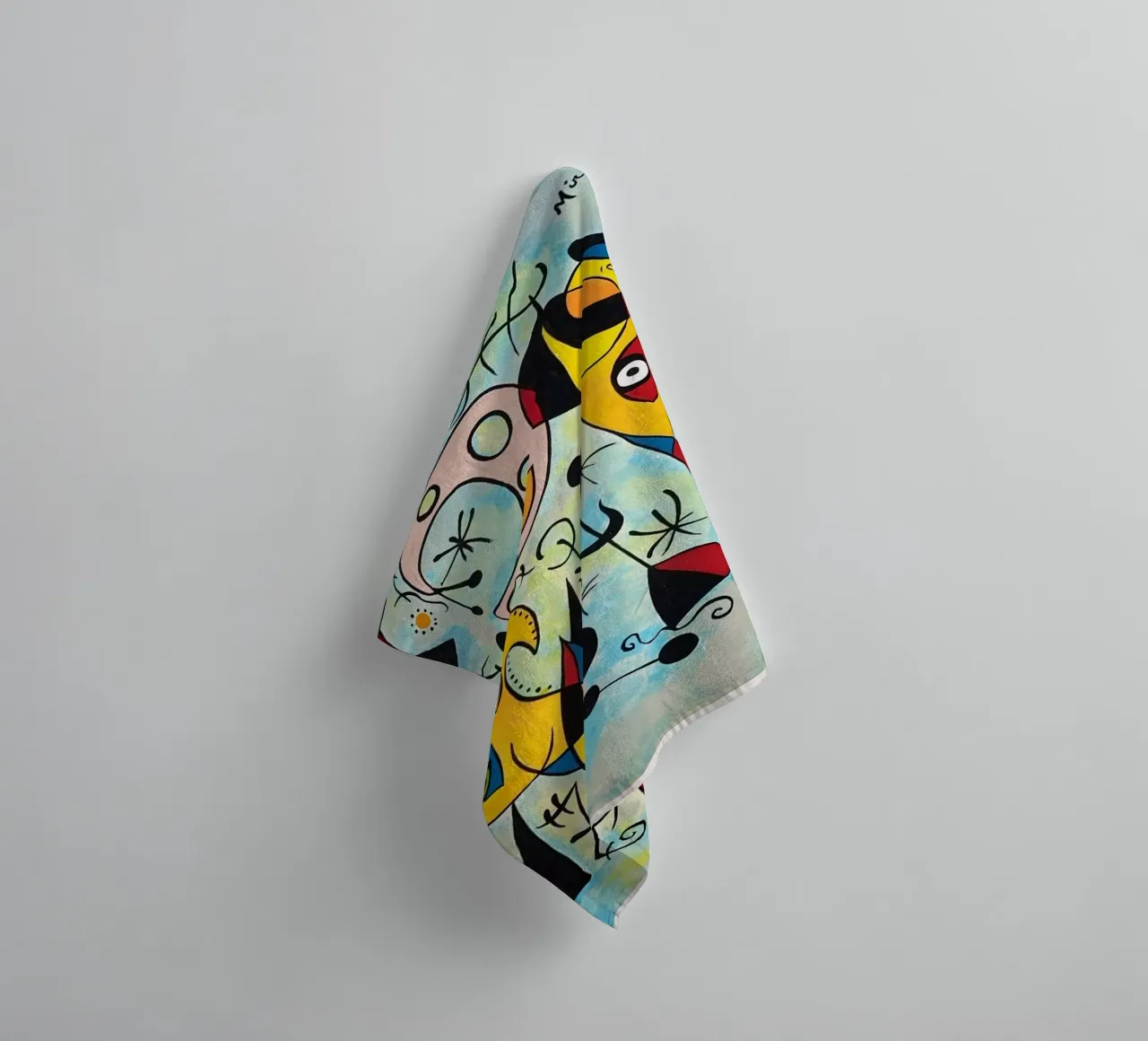 Joan Miró Poisson abstrait serviette de bain de Sharon Breitenberg