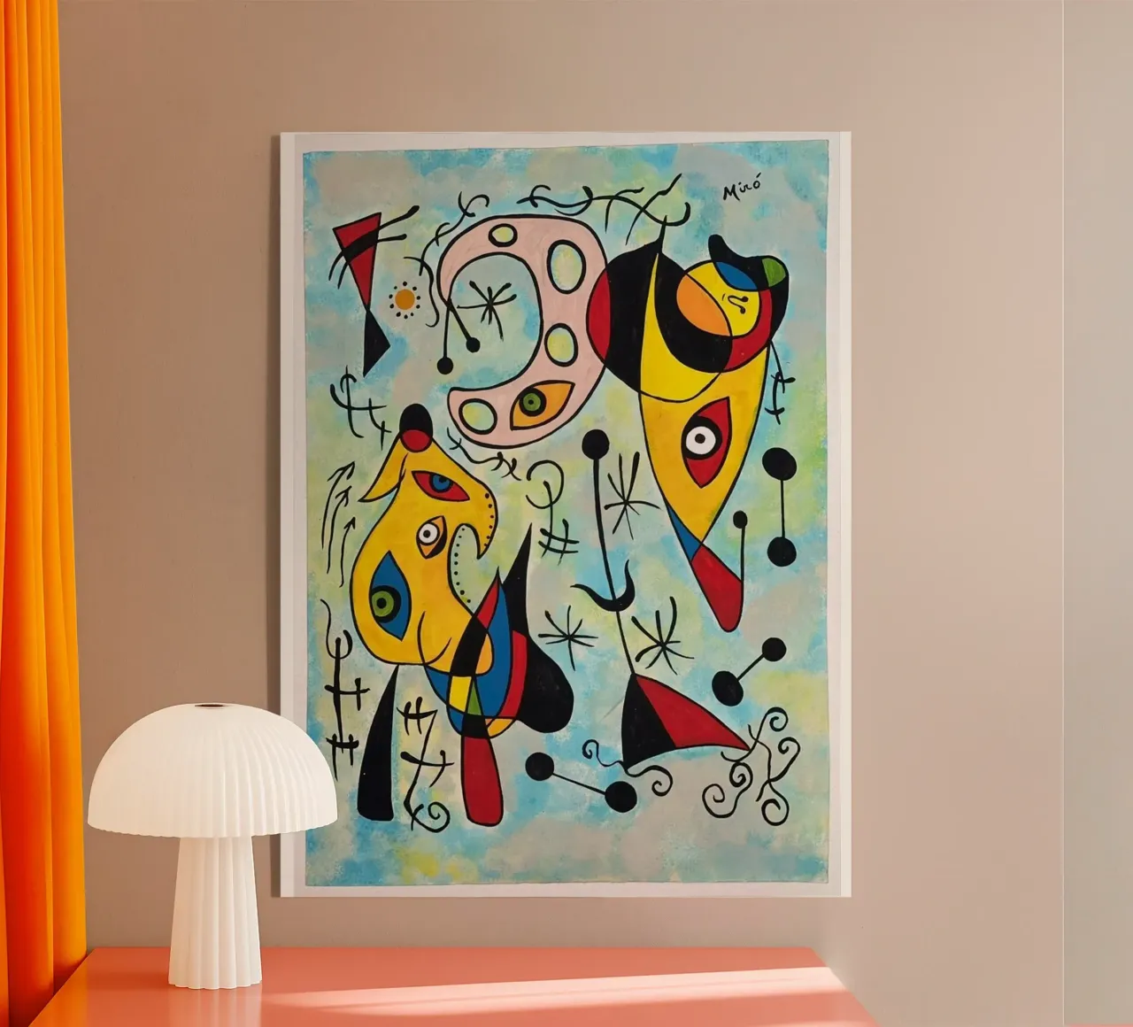 Joan Miró Fish Abstract metacrilato de Sharon Breitenberg