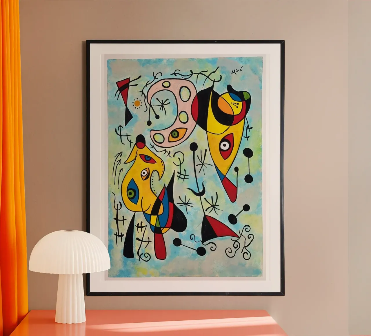 Joan Miró Fish Abstract hahnemühle de Sharon Breitenberg