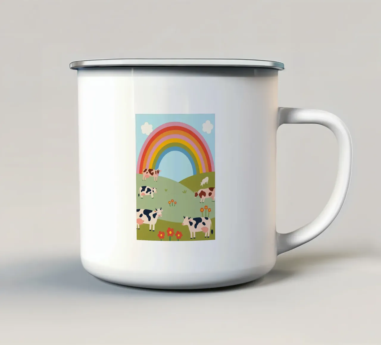 Allevare bestiame tazza in smalto da CUTE ANIMALS