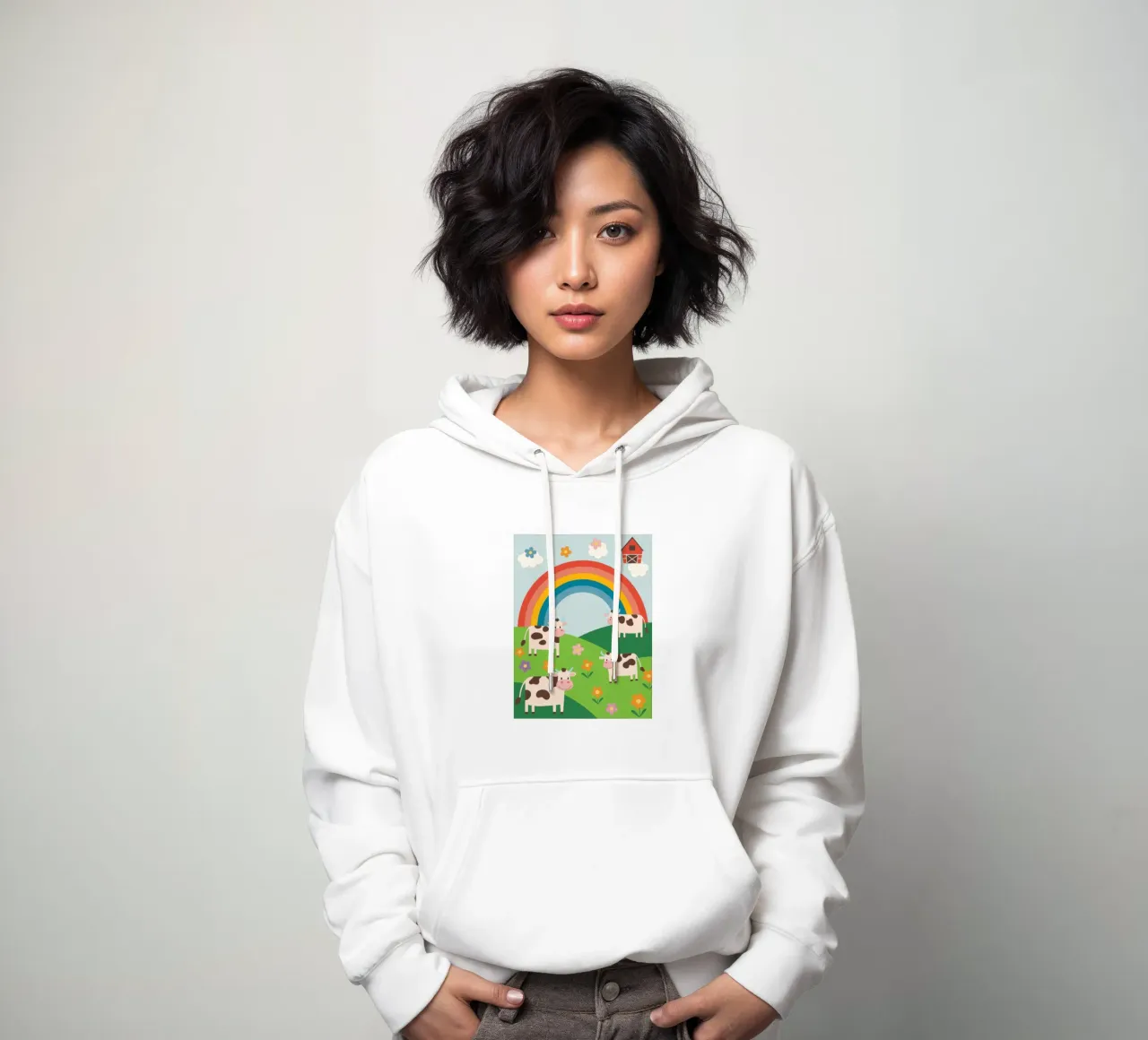 Allevare bestiame felpa con cappuccio da CUTE ANIMALS