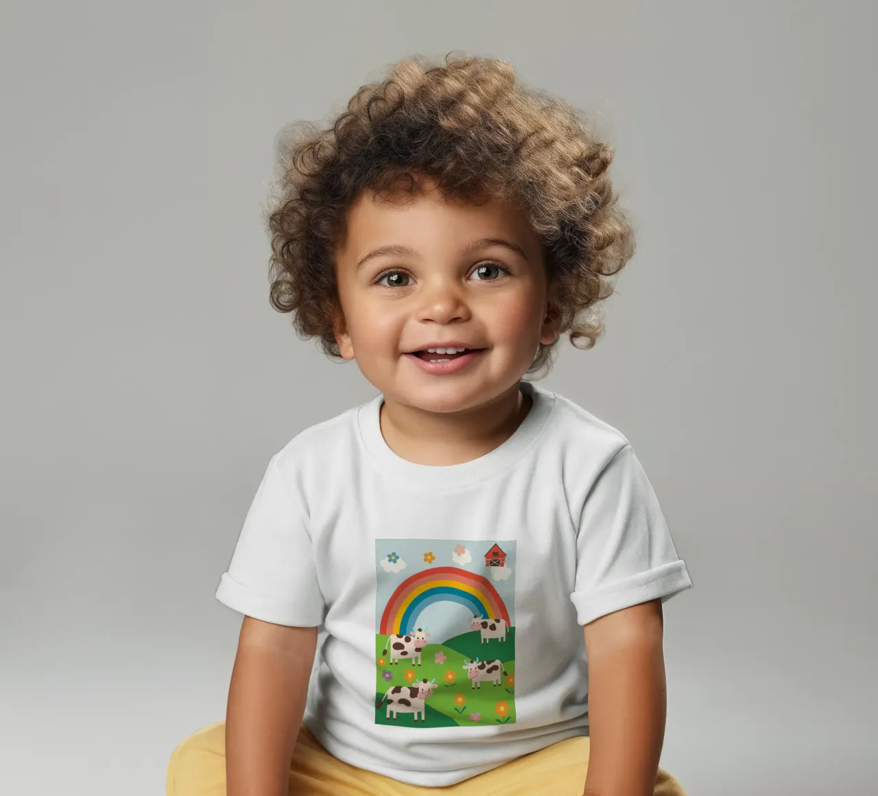 Raising Cattle baby t-shirt by CUTE ANIMALS