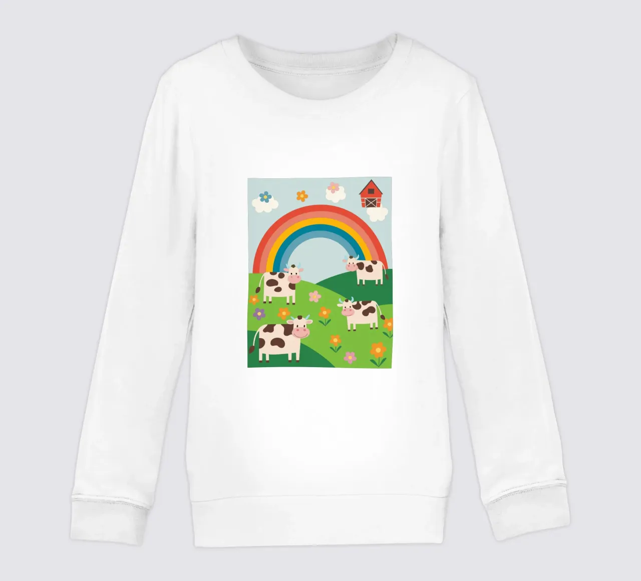 Raising Cattle kids sweatshirt by CUTE ANIMALS