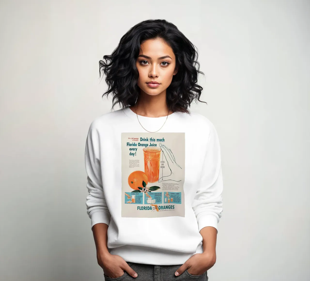 VINTAGE FLORIDA ORANGES sweatshirt by Cocktail Drink