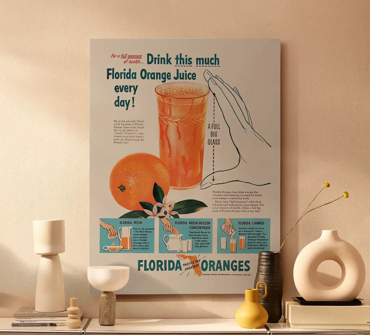 ALTE FLORIDA-ORANGEN Alu-Dibond von Cocktail Drink