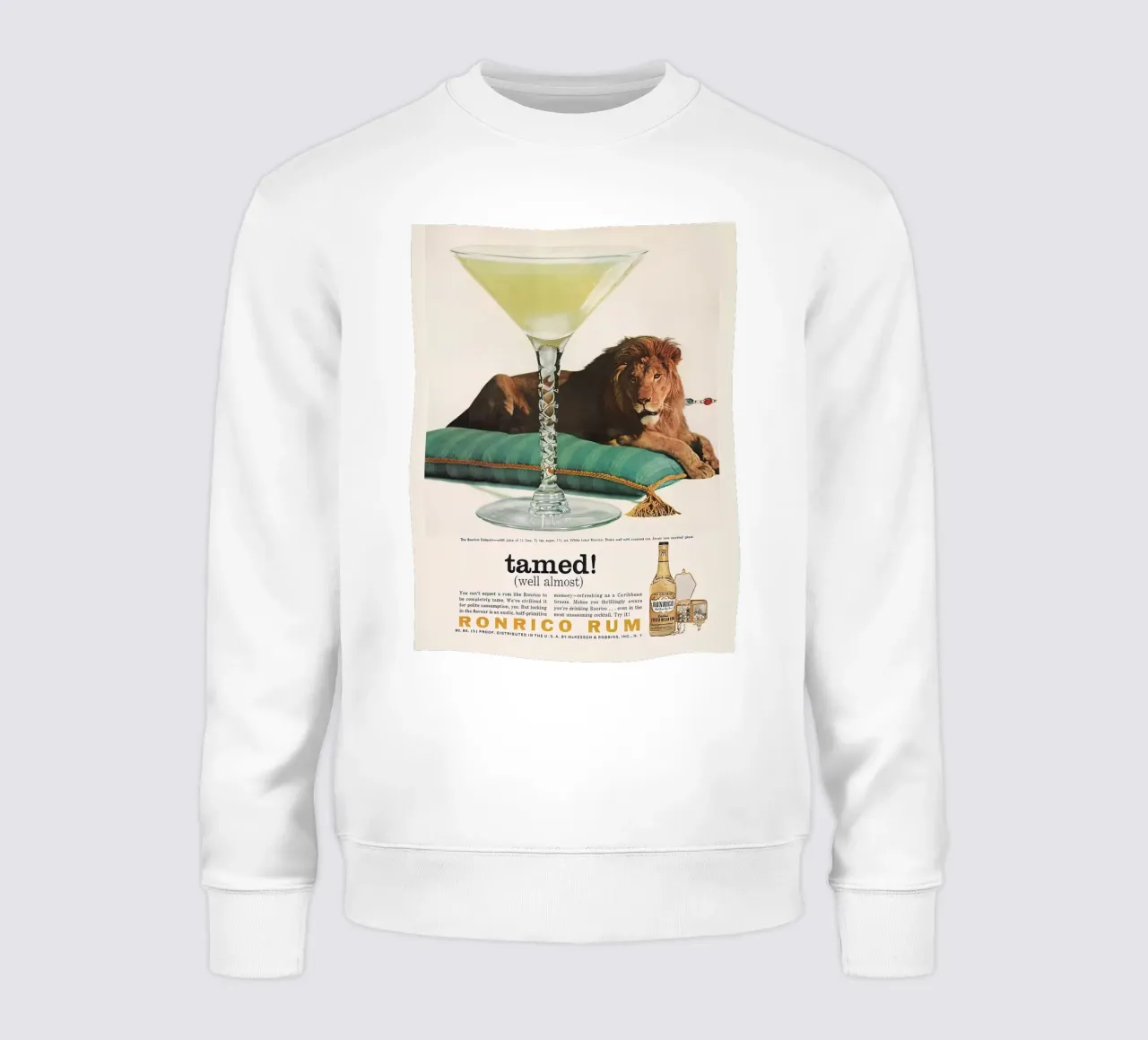 Cocktail retrò RUM AD felpa da Cocktail Drink