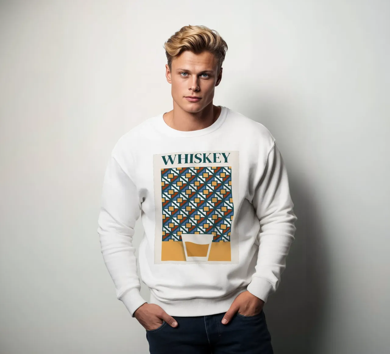 Eeuwenoude moderne drank sweatshirt van Cocktail Drink