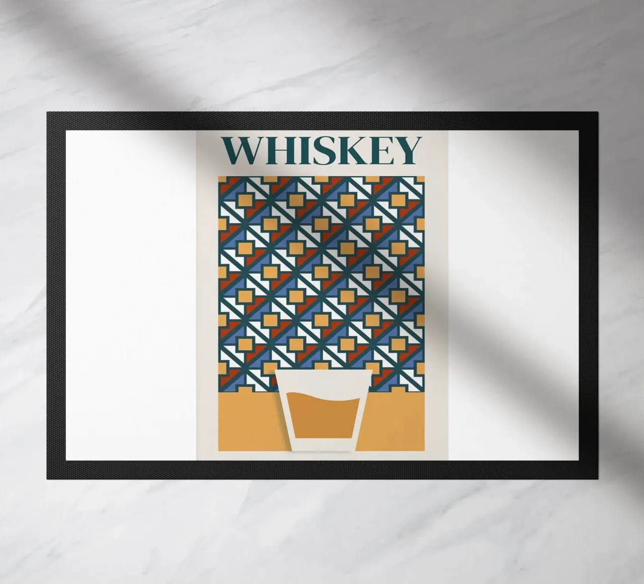 Eeuwenoude moderne drank deurmat van Cocktail Drink