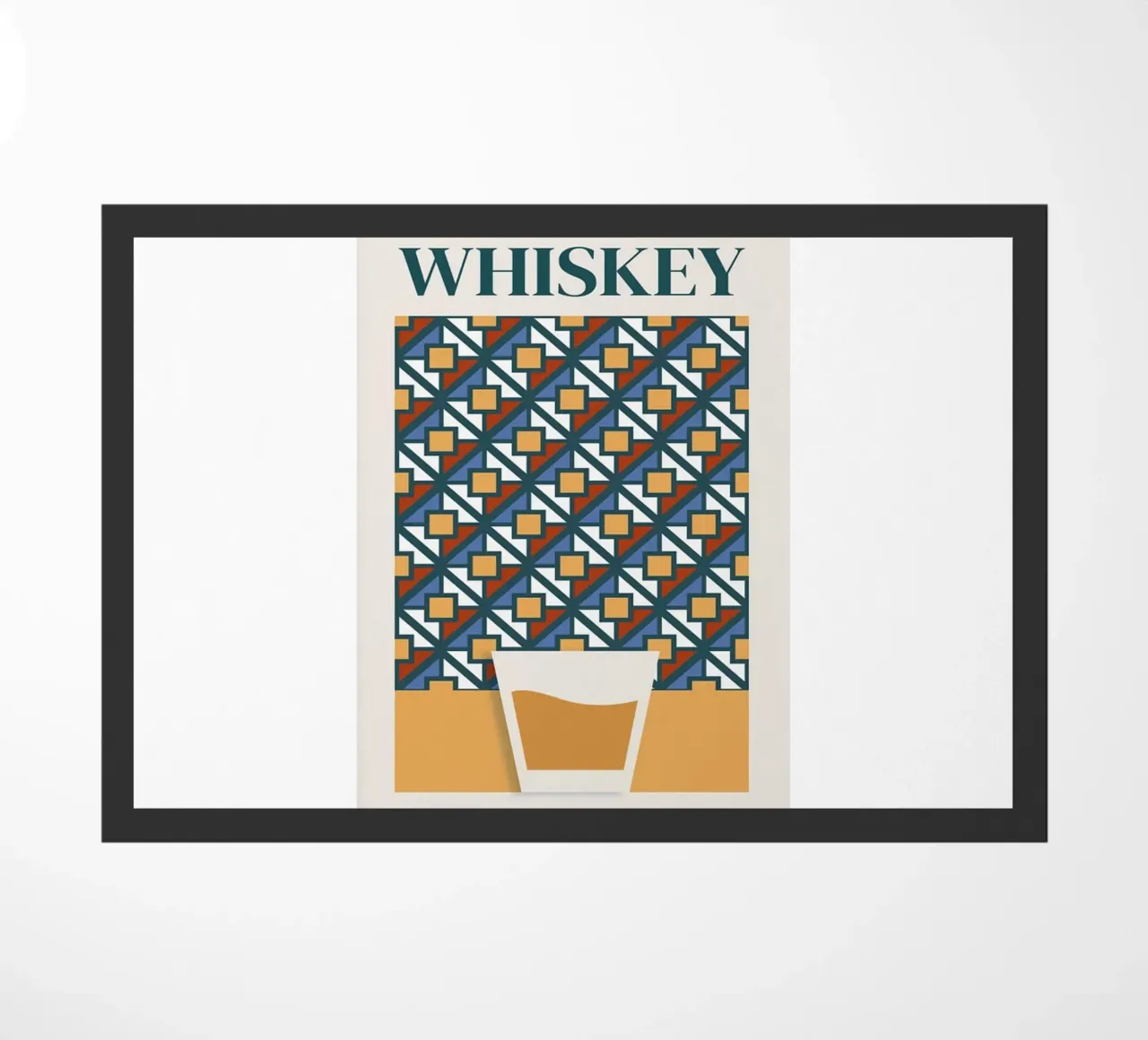 Eeuwenoude moderne drank deurmat van Cocktail Drink