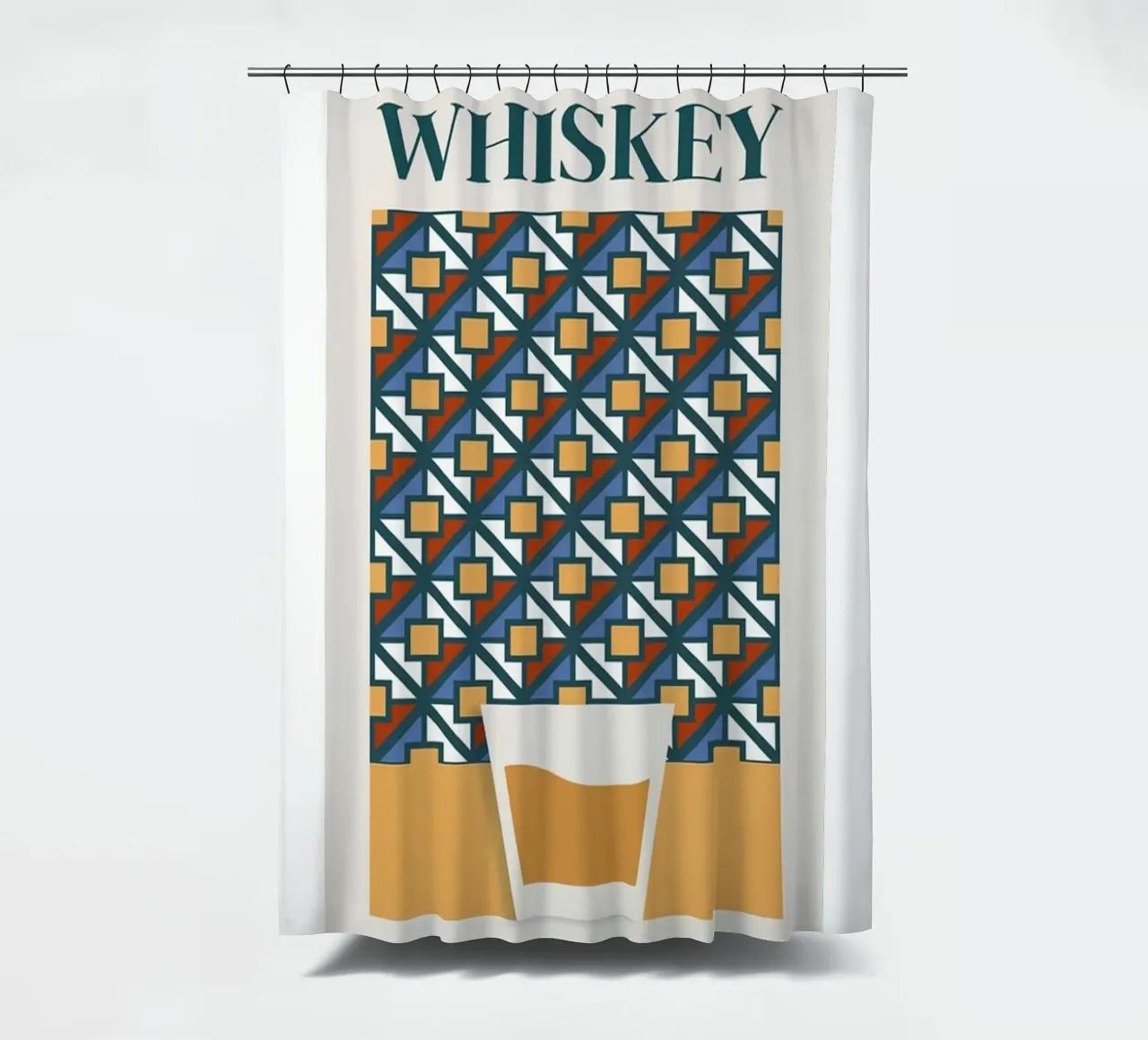 Eeuwenoude moderne drank douchegordijn van Cocktail Drink