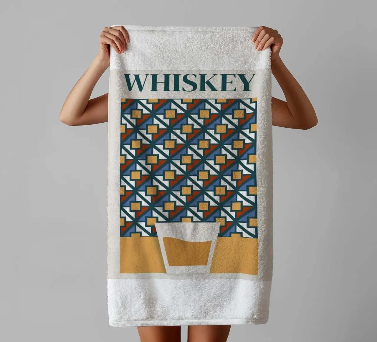 Eeuwenoude moderne drank badhanddoek van Cocktail Drink