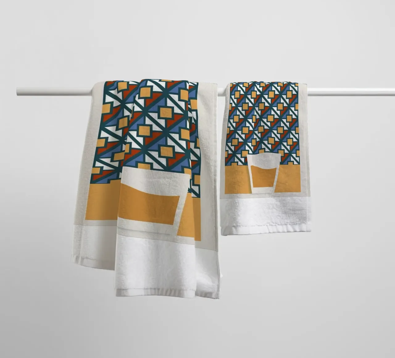 Eeuwenoude moderne drank badhanddoek van Cocktail Drink