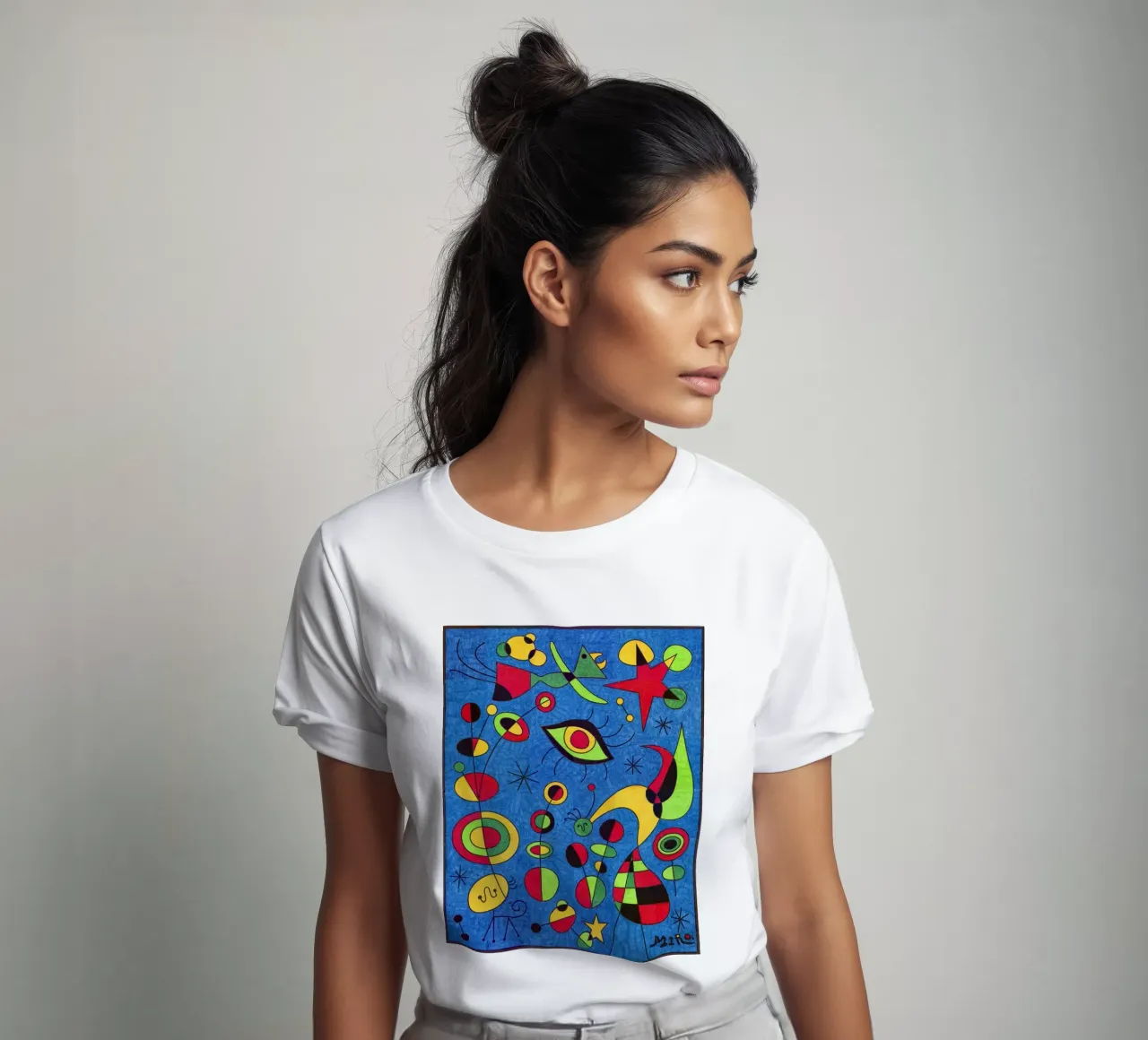 Joan Miro Occhi astratti t-shirt da Sharon Breitenberg