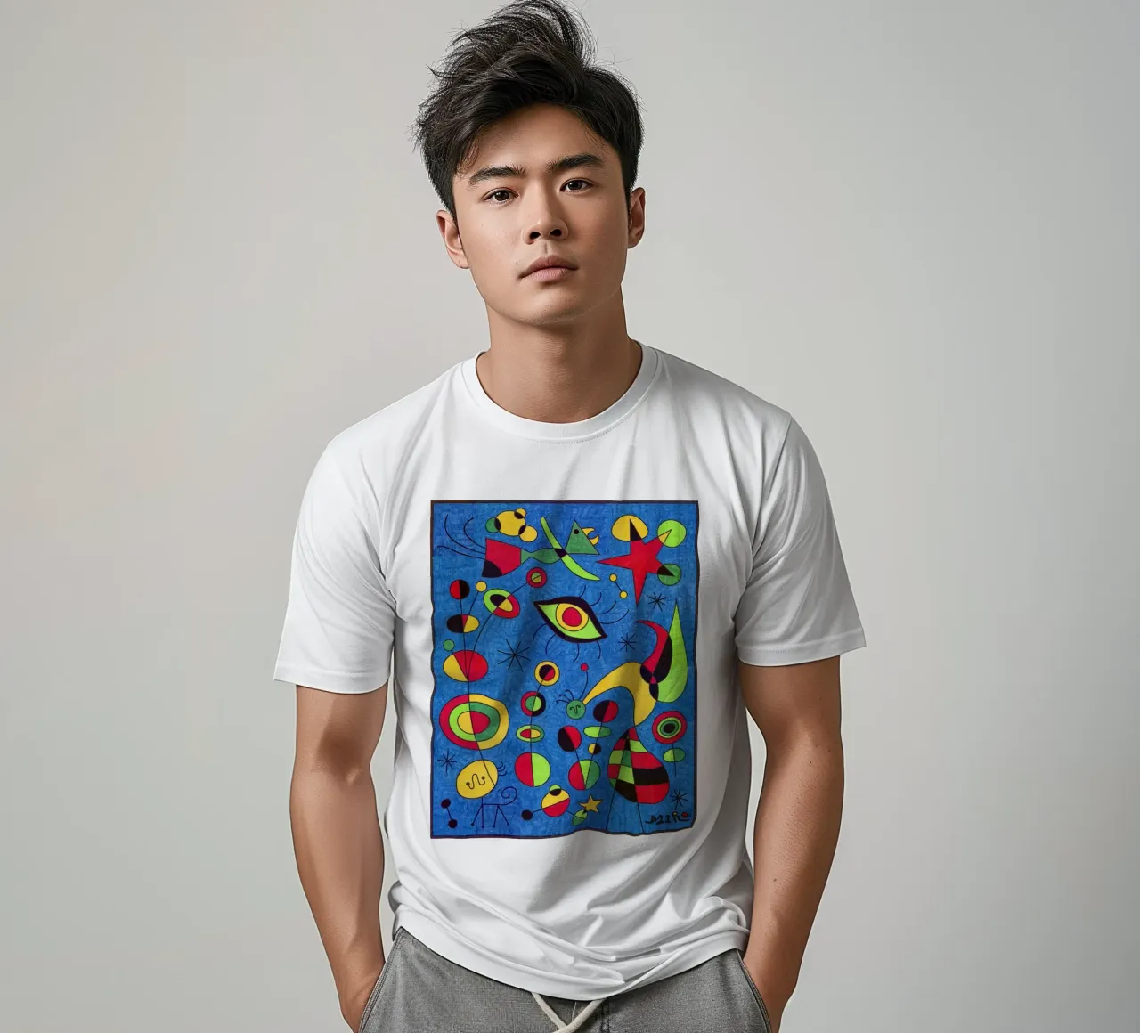 Joan Miro Occhi astratti t-shirt da Sharon Breitenberg