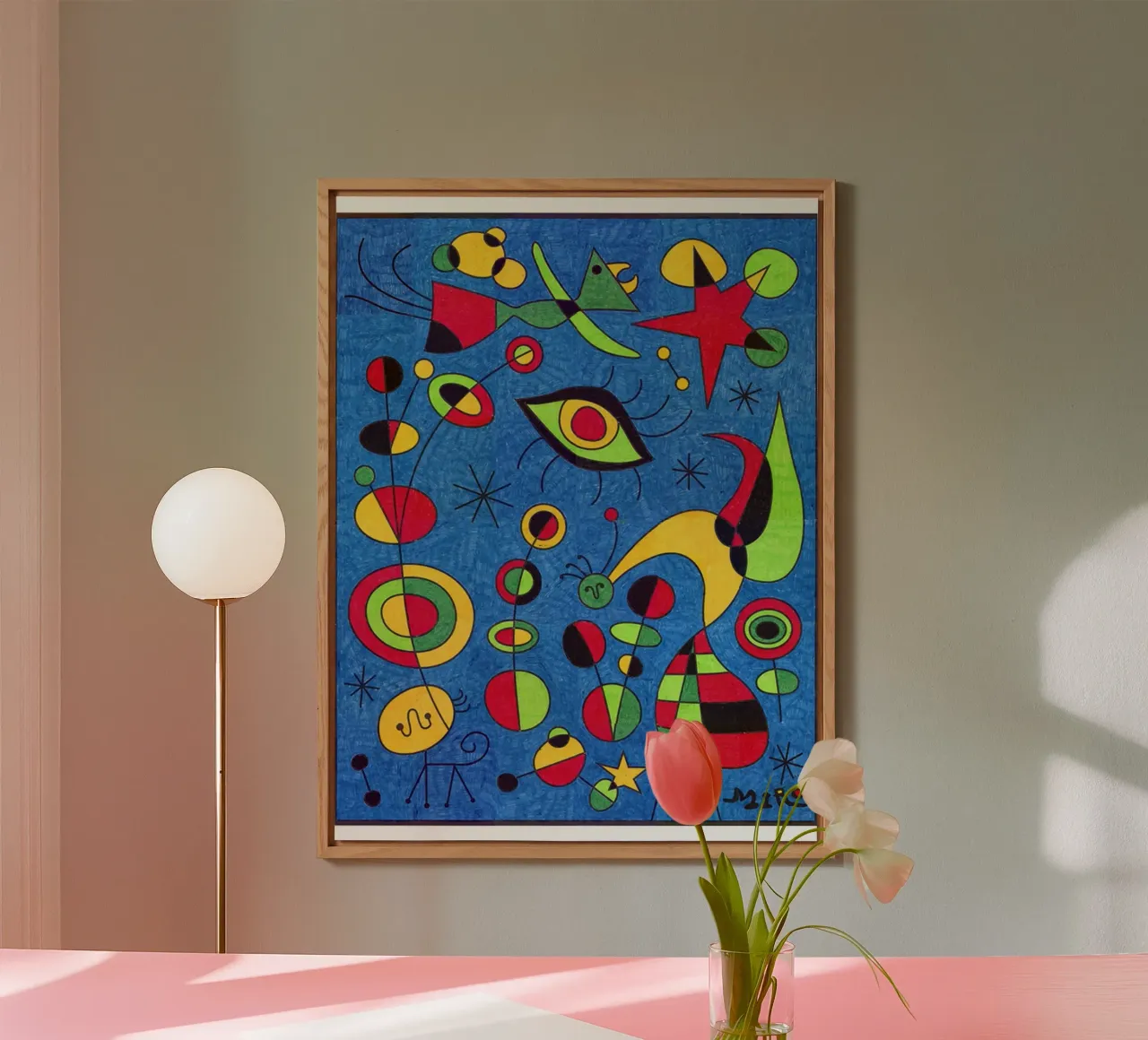 Joan Miro Occhi astratti alluminio dibond da Sharon Breitenberg