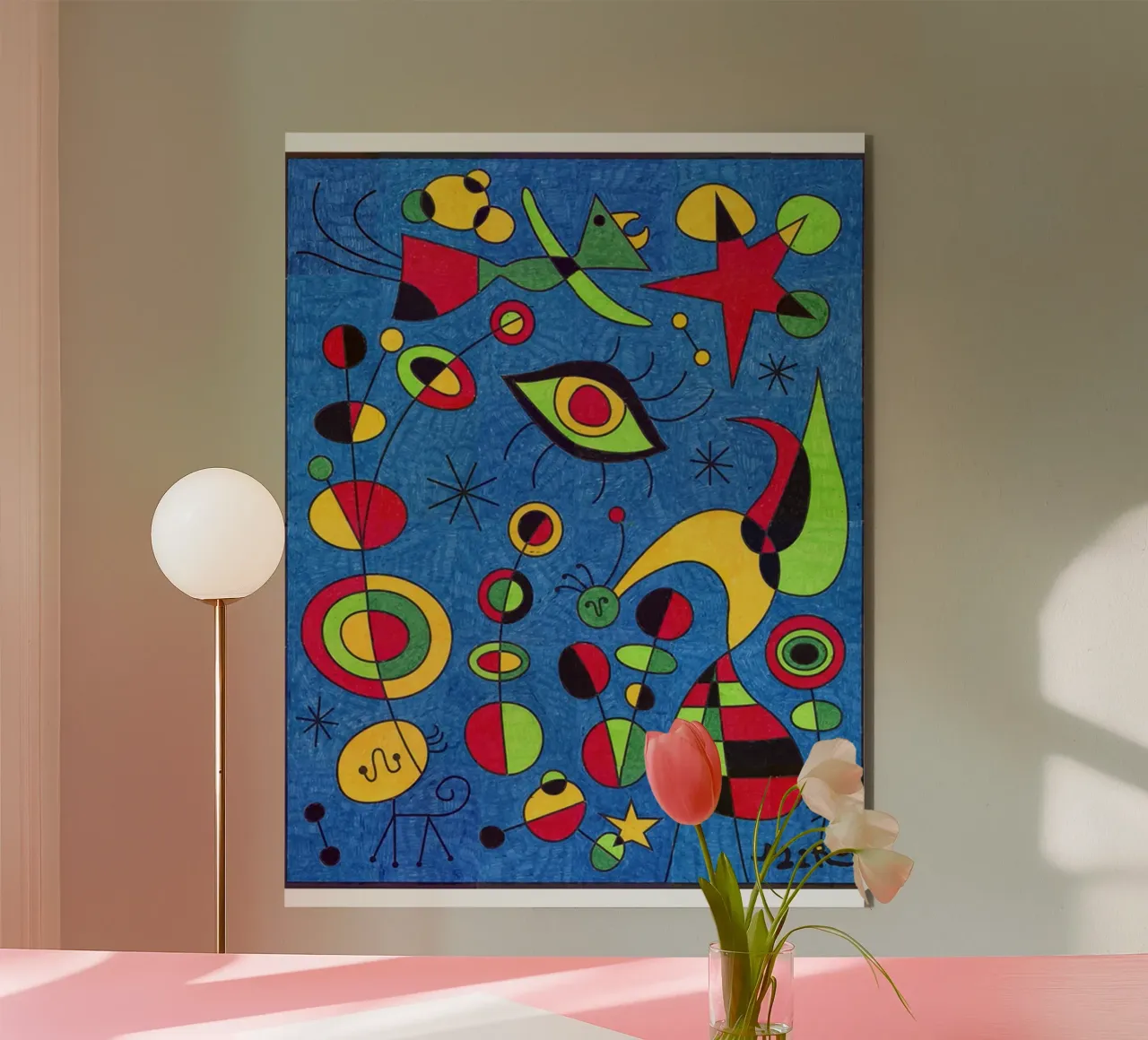 Joan Miro Occhi astratti alluminio dibond da Sharon Breitenberg