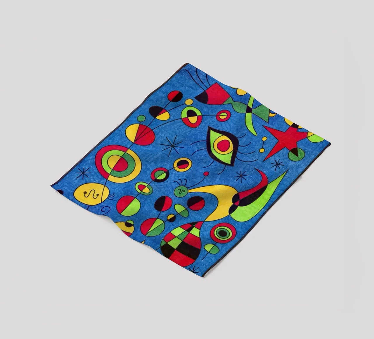 Joan Miro Occhi astratti coperta in pile da Sharon Breitenberg