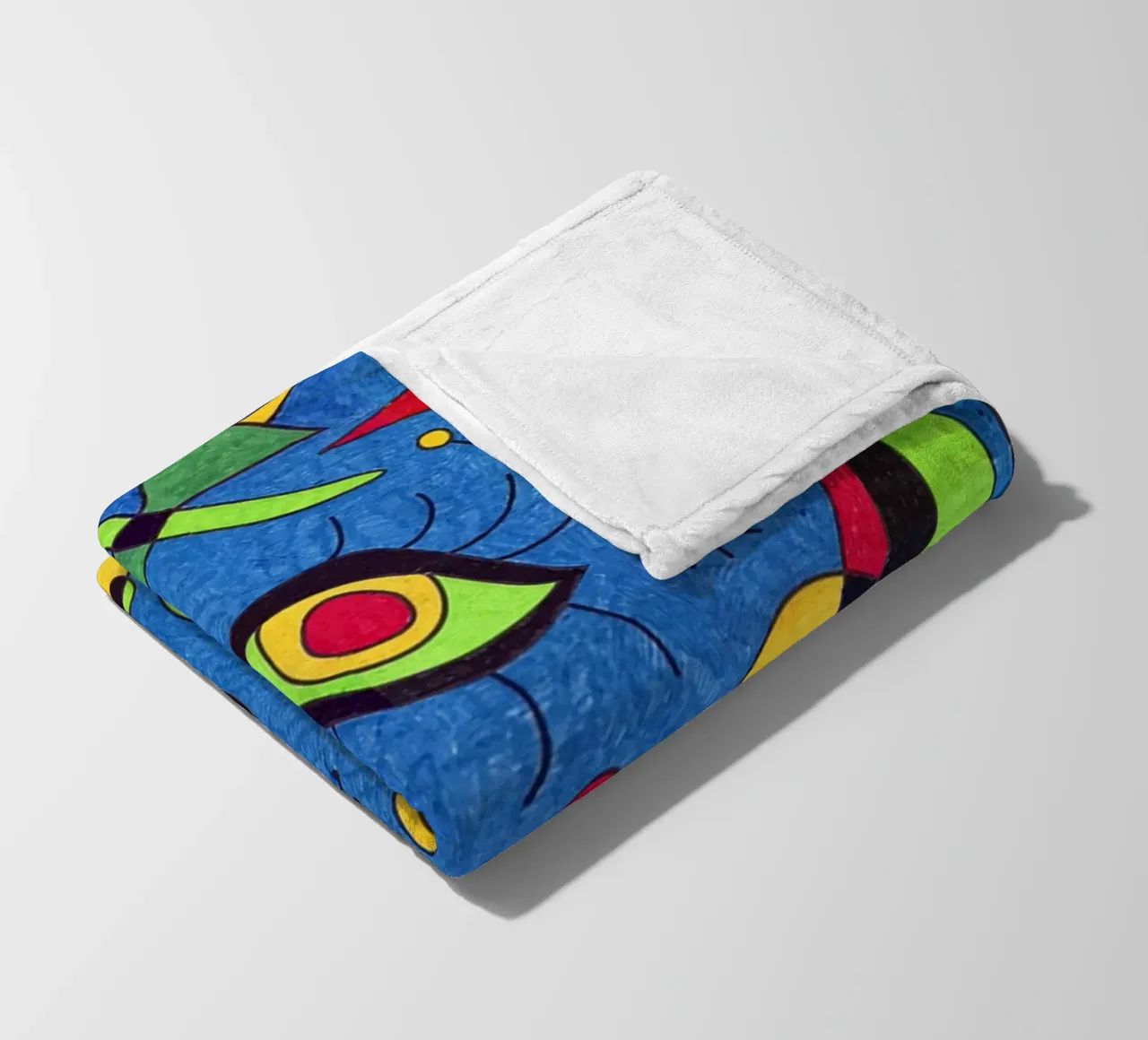Joan Miro Occhi astratti coperta in pile da Sharon Breitenberg