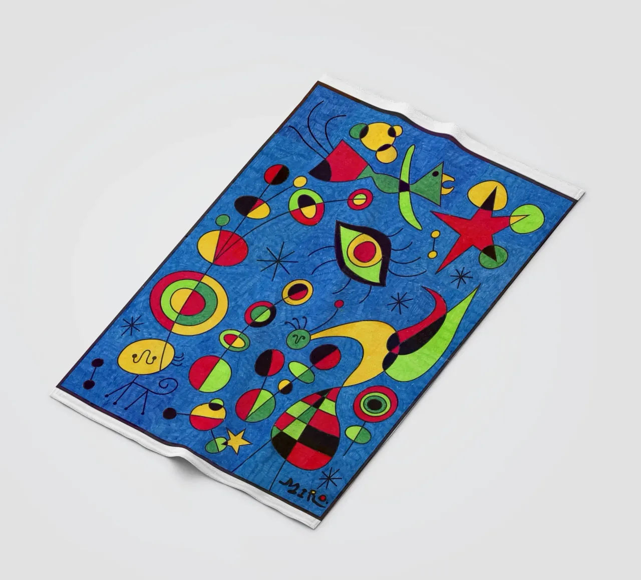 Joan Miro Occhi astratti coperta in pile da Sharon Breitenberg