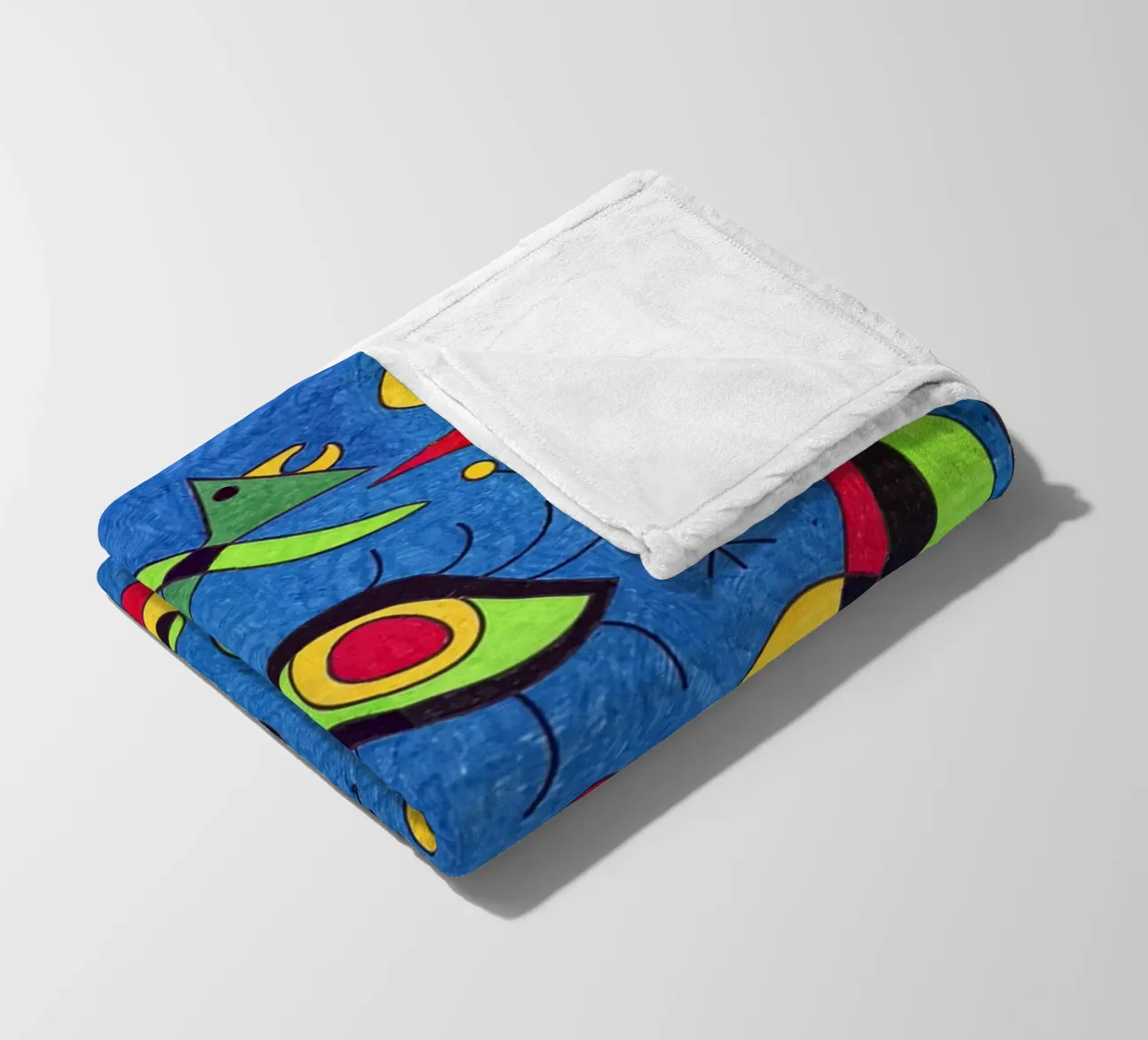 Joan Miro Occhi astratti coperta in pile da Sharon Breitenberg