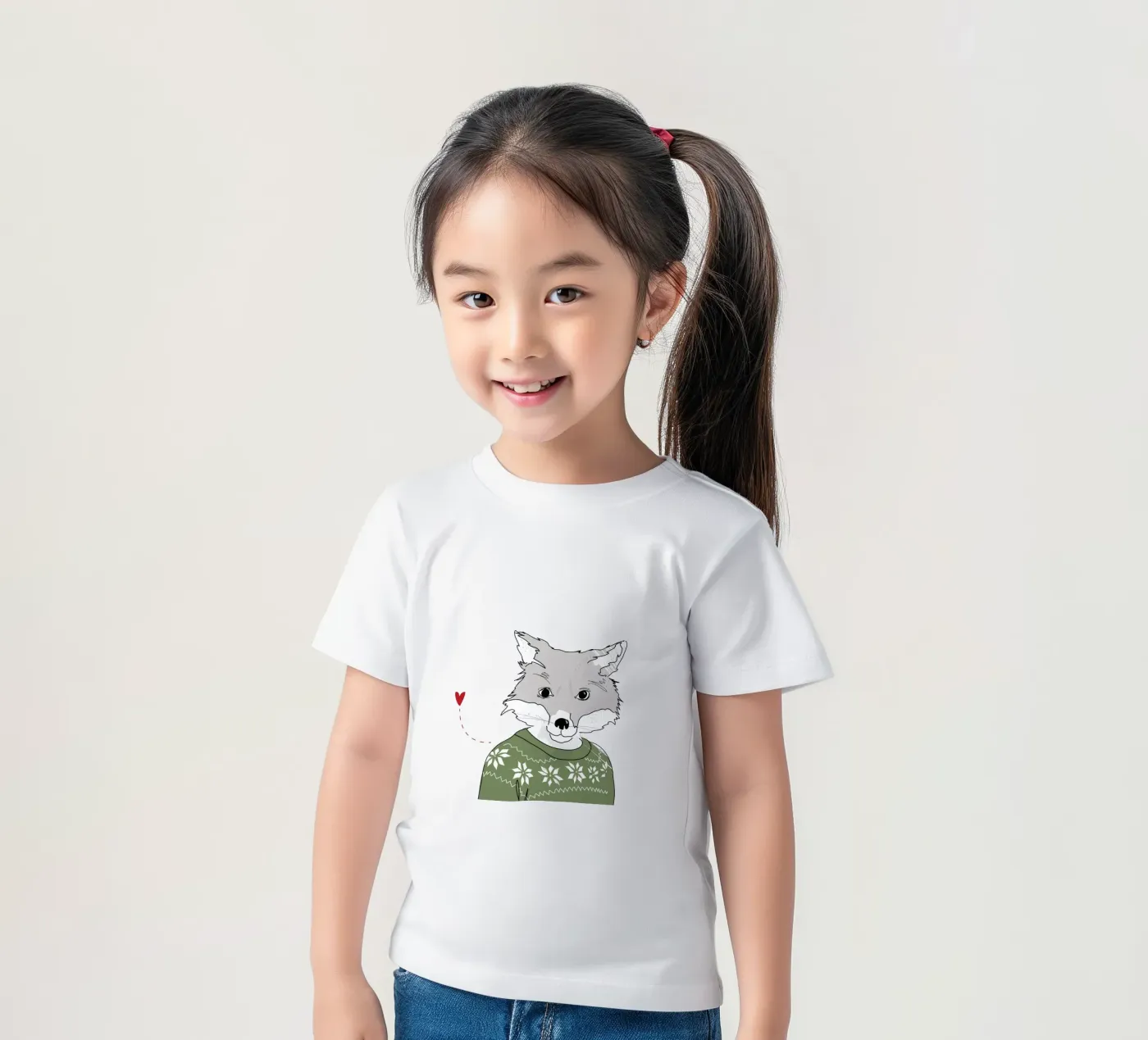 Furry Fox t-shirt bambini da Christina Heitmann