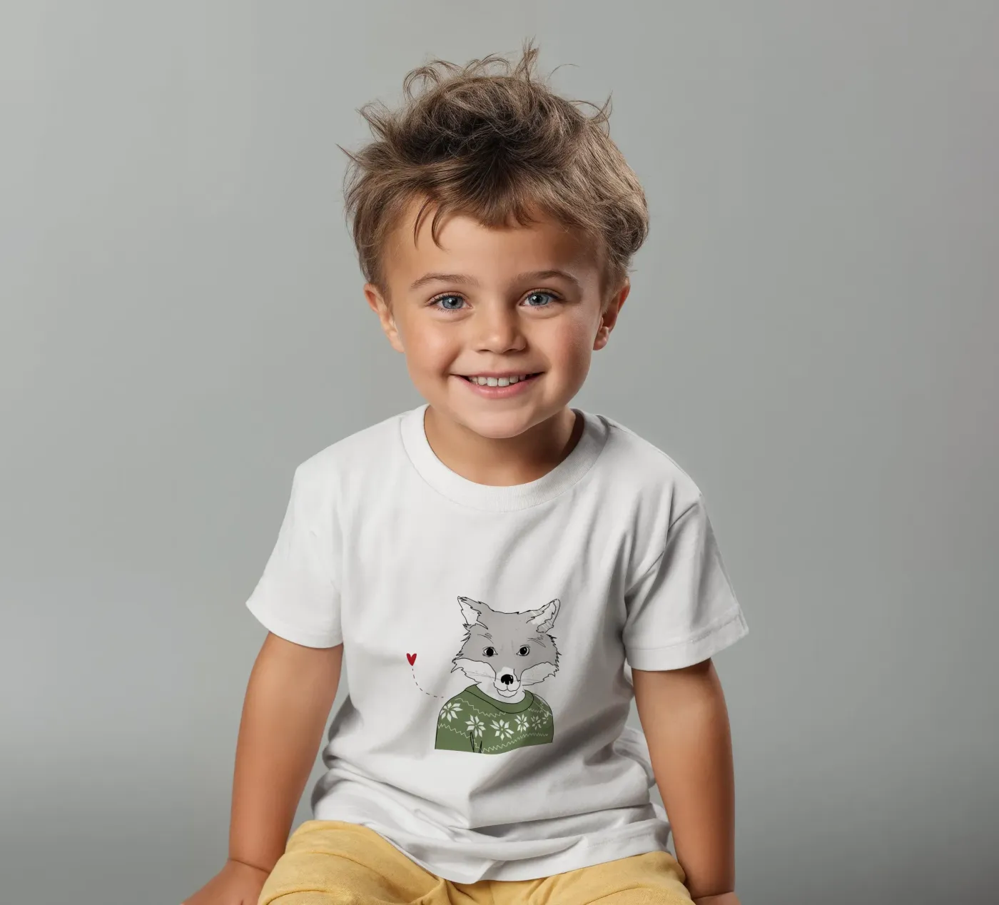 Furry Fox t-shirt bambini da Christina Heitmann