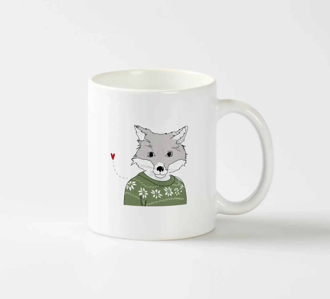 Furry Fox ceramic mug by Christina Heitmann