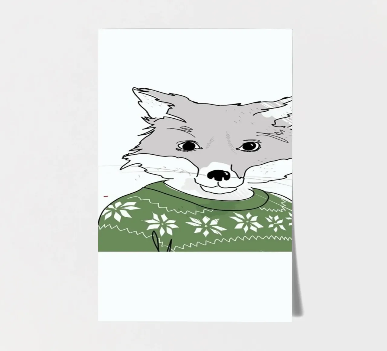 Furry Fox foglio adesivo da Christina Heitmann
