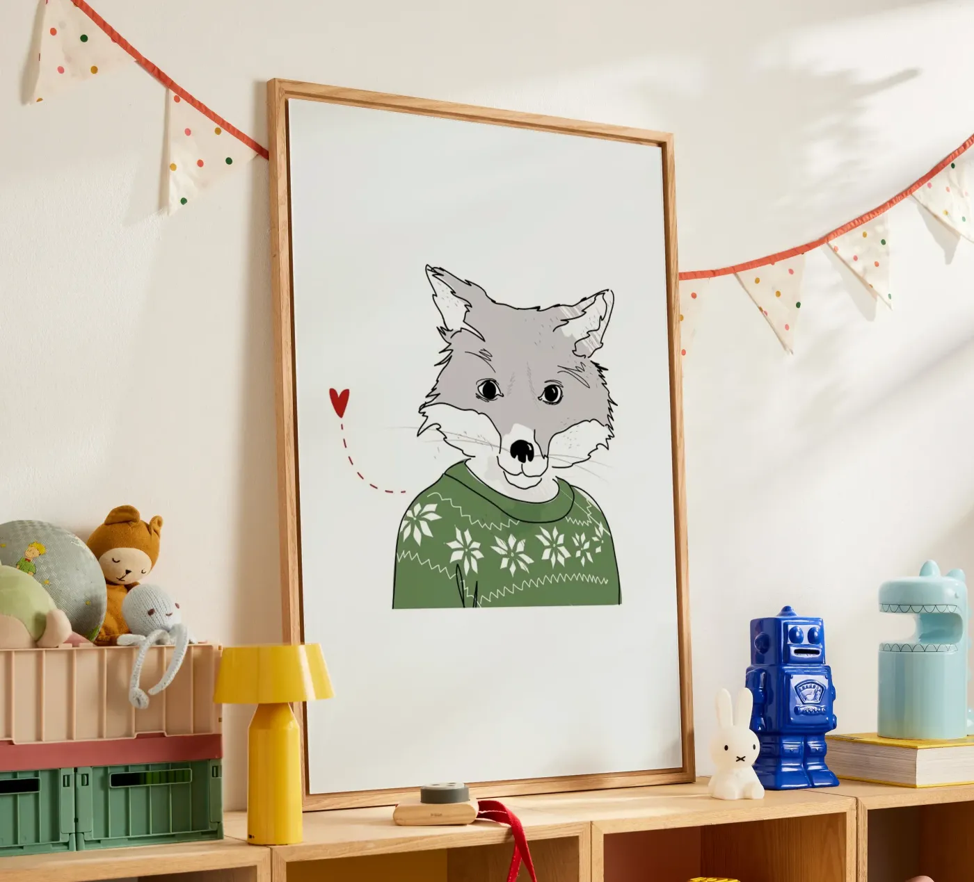 Furry Fox Acryl-Glas von Christina Heitmann