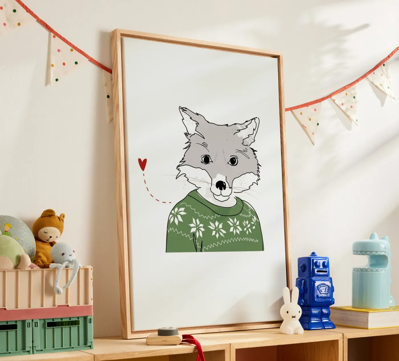 Furry Fox tela da Christina Heitmann