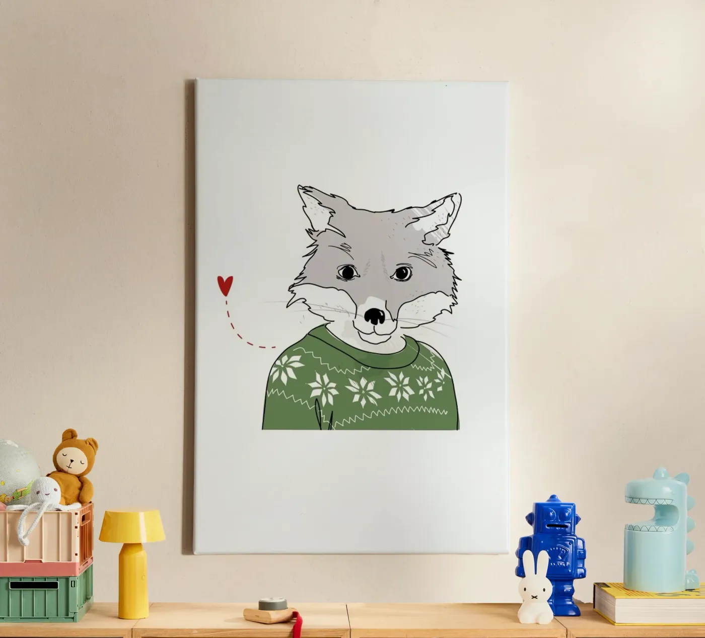 Furry Fox tela da Christina Heitmann