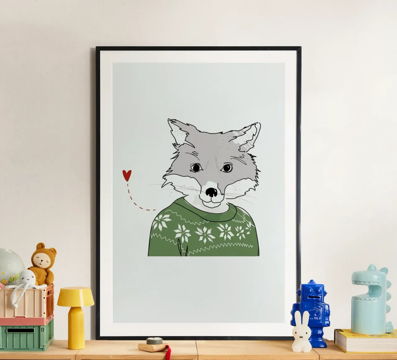 Furry Fox poster da Christina Heitmann