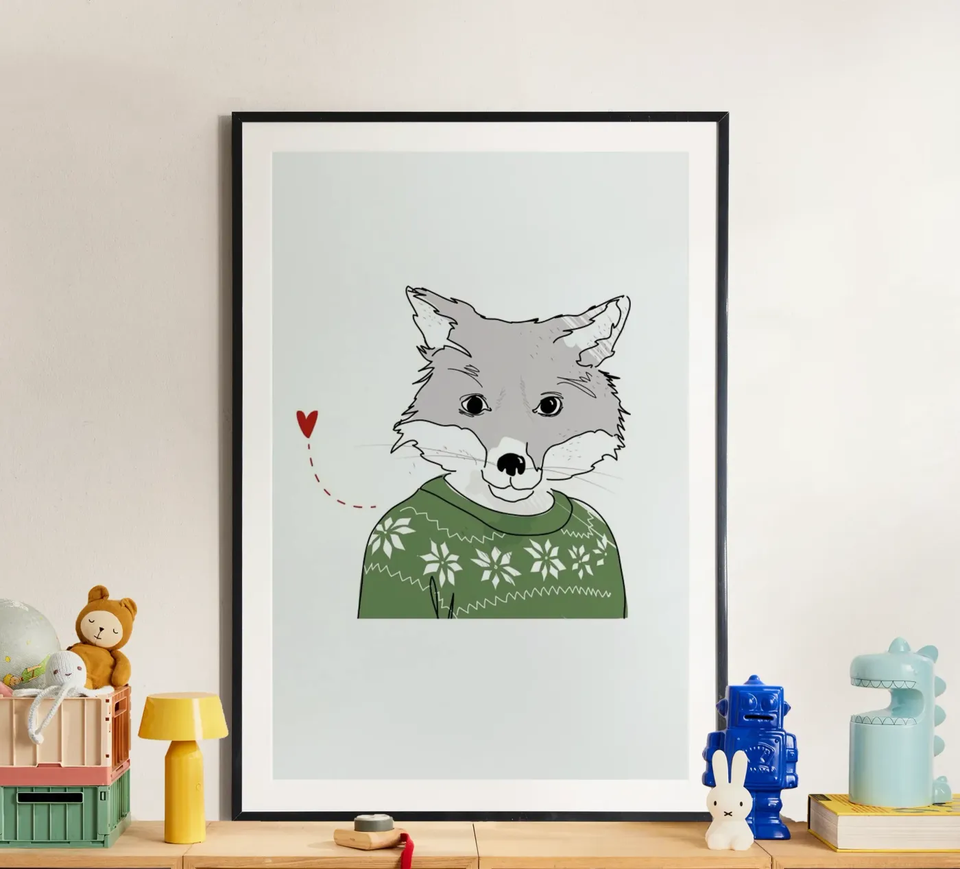Furry Fox poster by Christina Heitmann