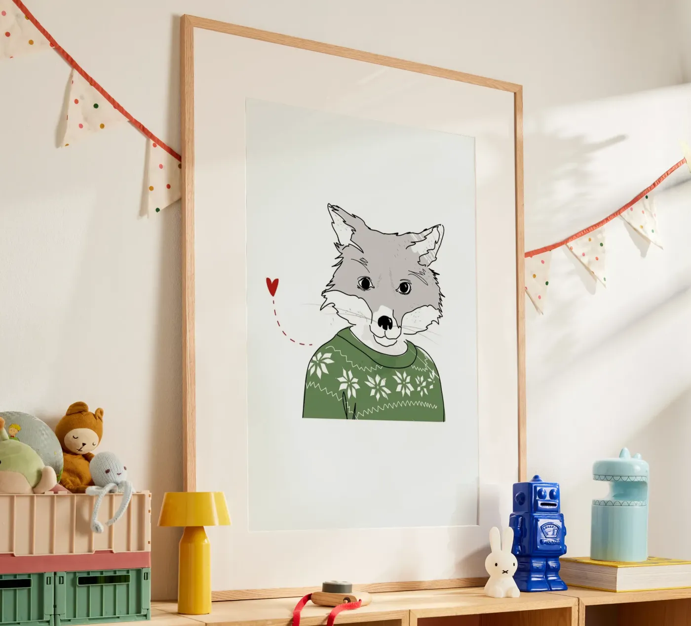 Furry Fox poster by Christina Heitmann