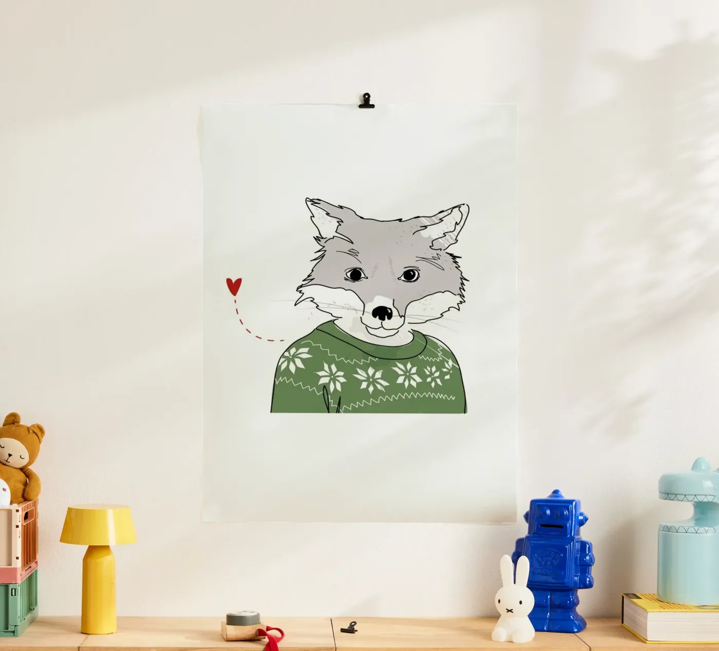Furry Fox poster by Christina Heitmann