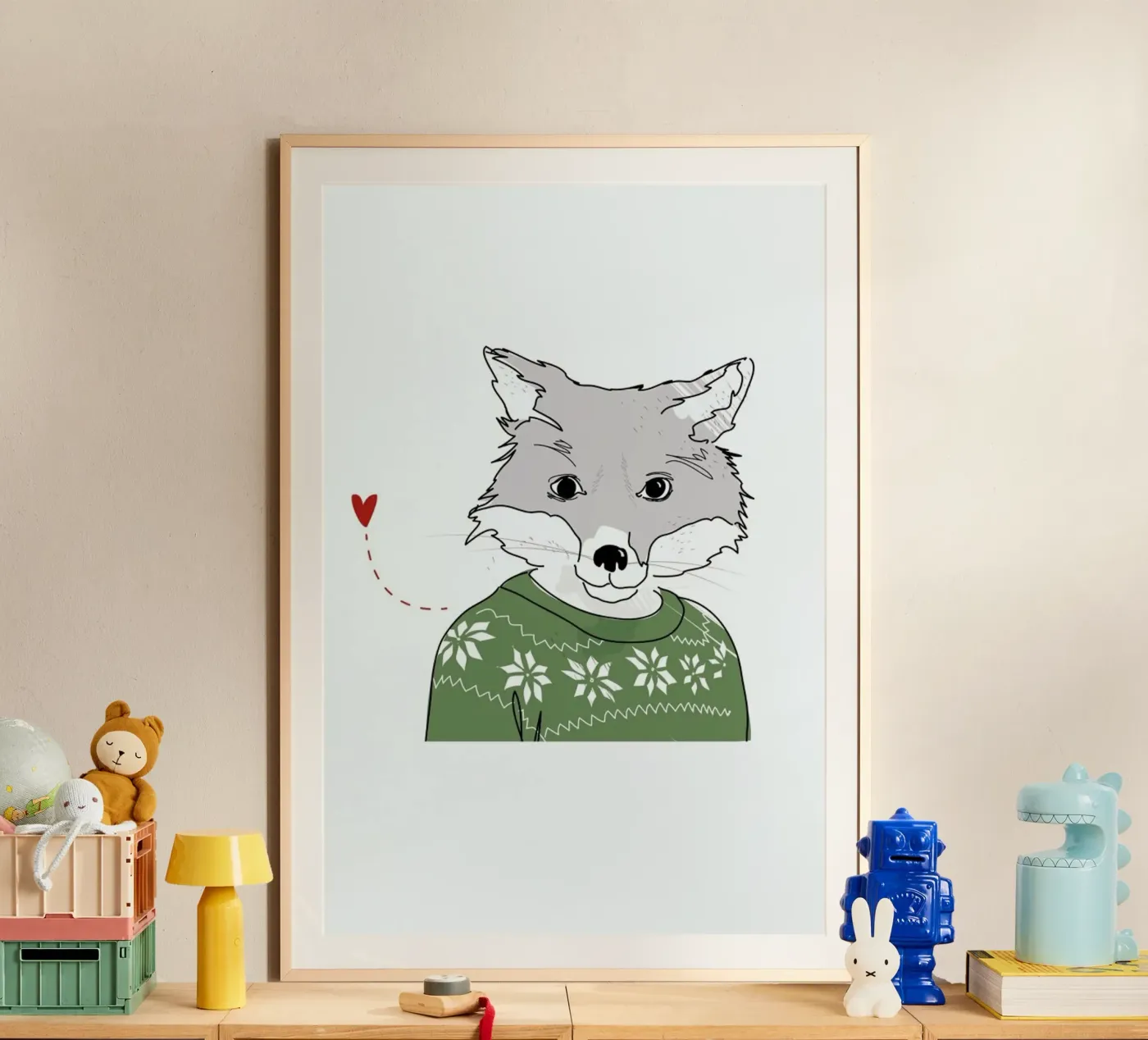 Furry Fox poster by Christina Heitmann