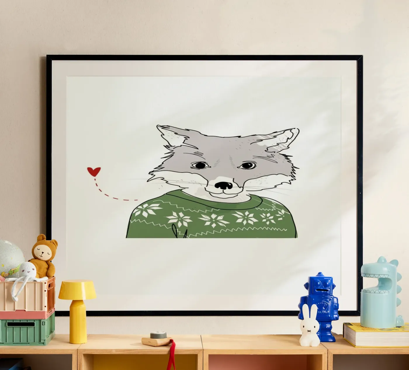 Furry Fox poster by Christina Heitmann