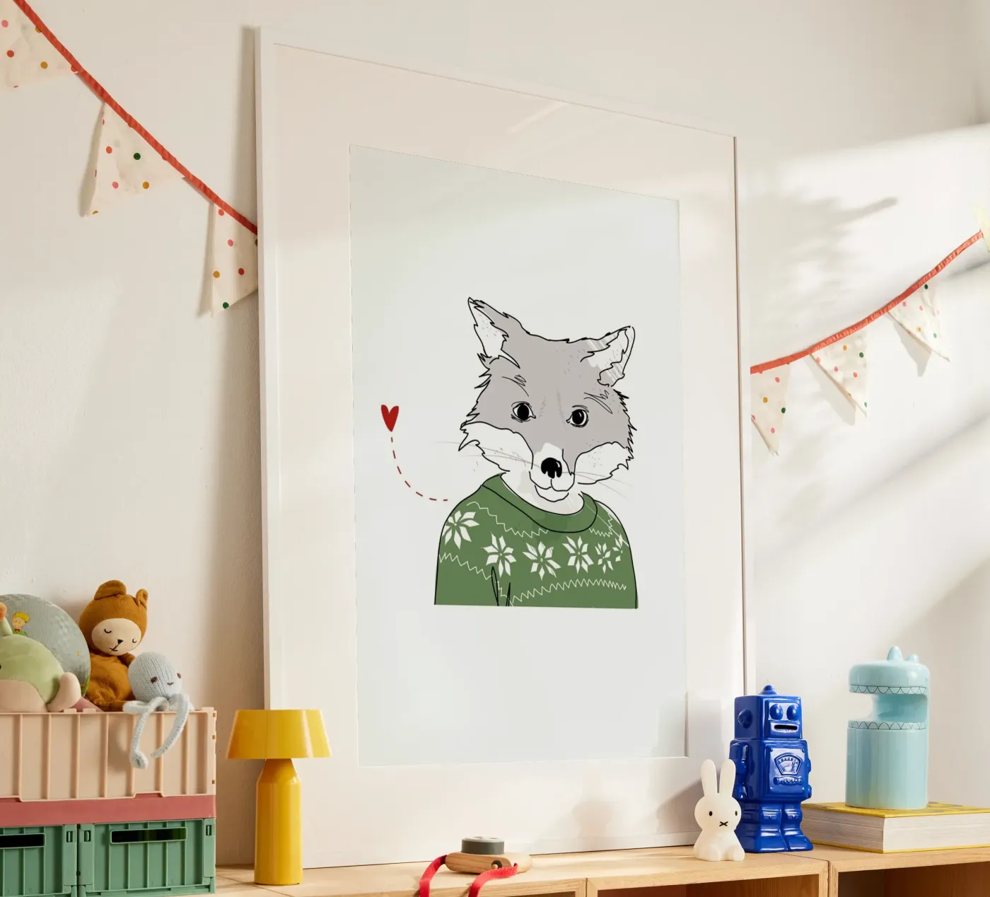 Furry Fox poster by Christina Heitmann