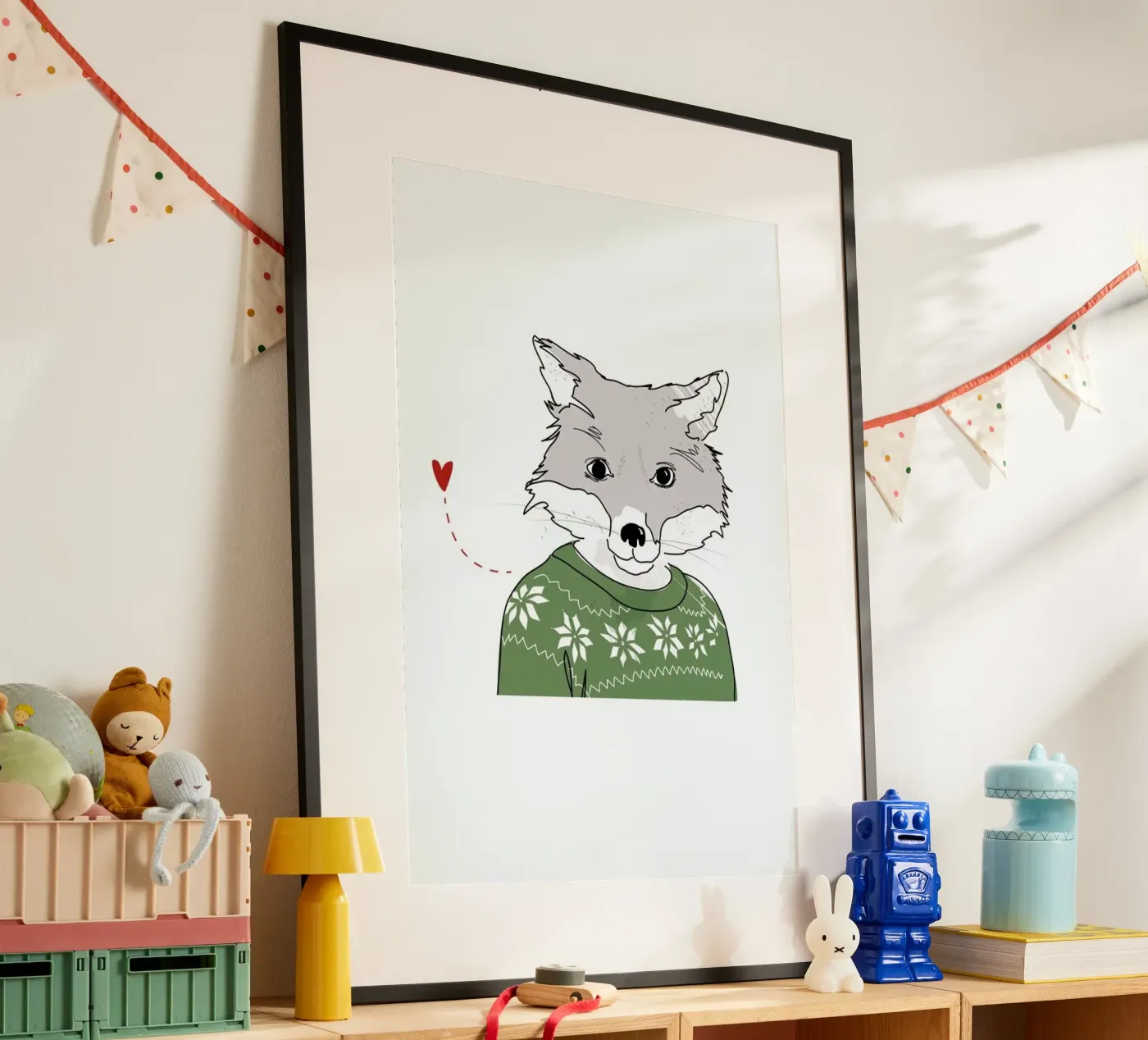 Furry Fox poster by Christina Heitmann
