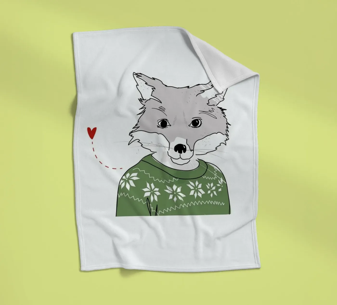 Furry Fox fleecedeken van Christina Heitmann