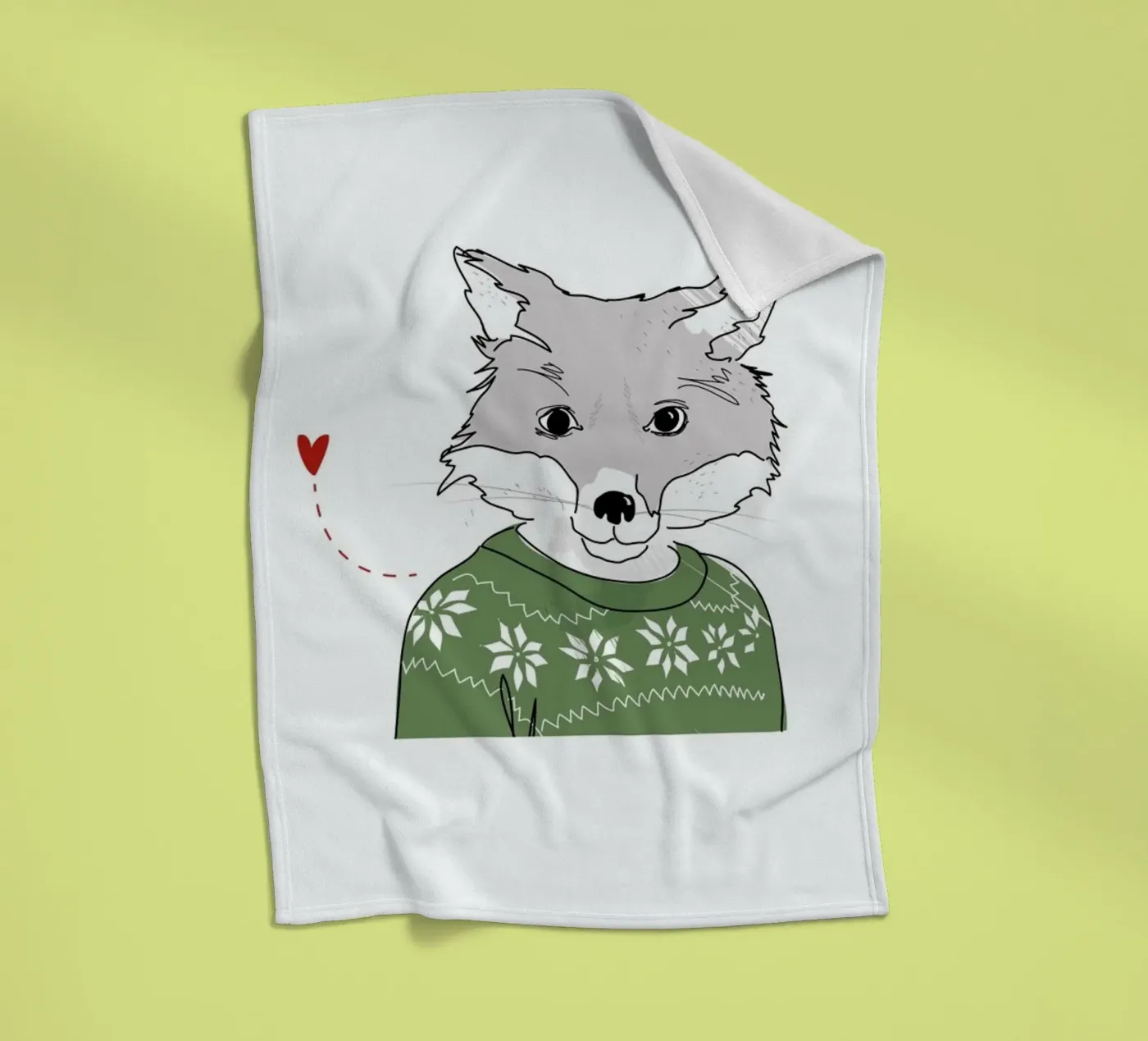 Furry Fox fleecedeken van Christina Heitmann