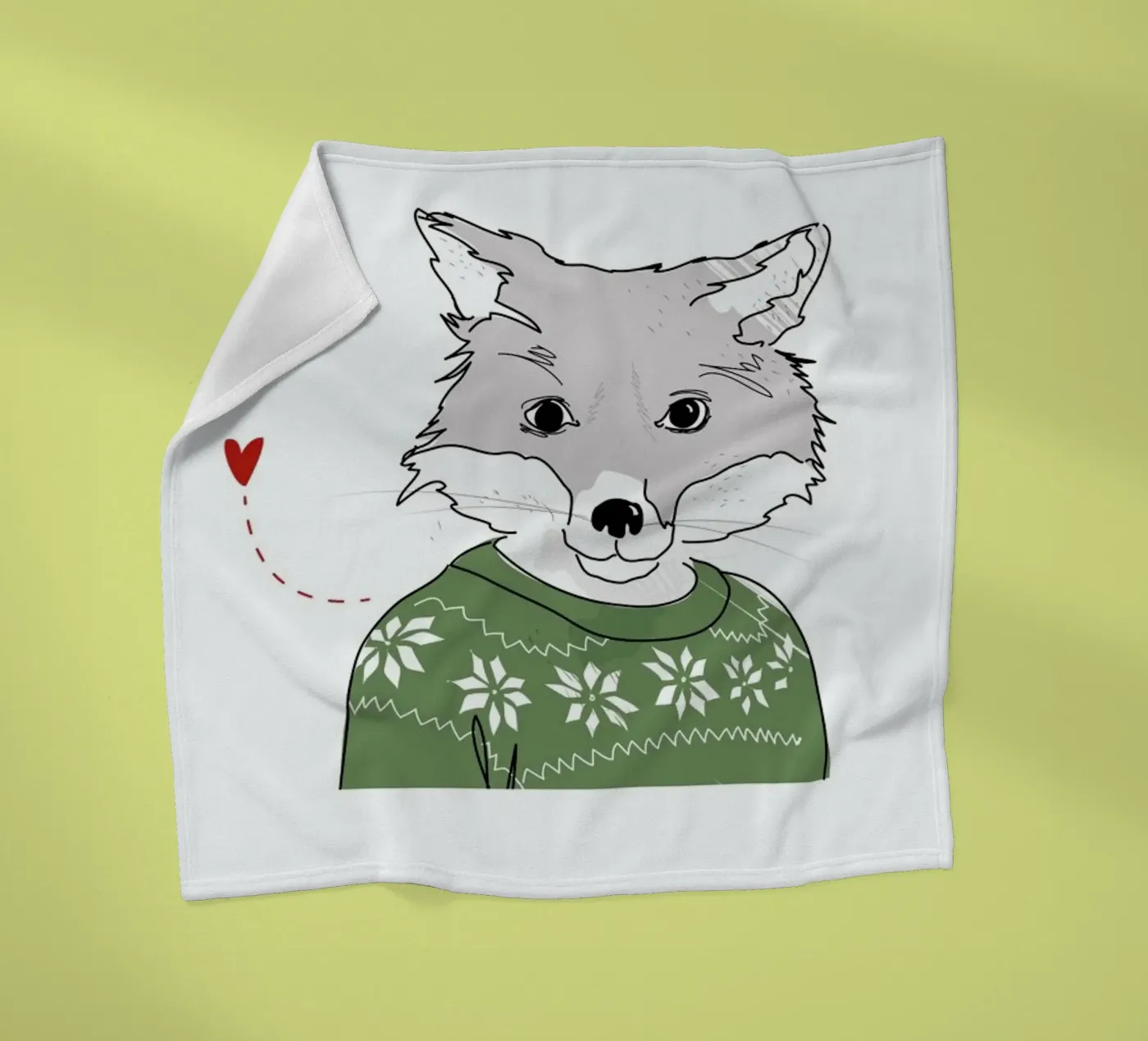 Furry Fox fleecedeken van Christina Heitmann