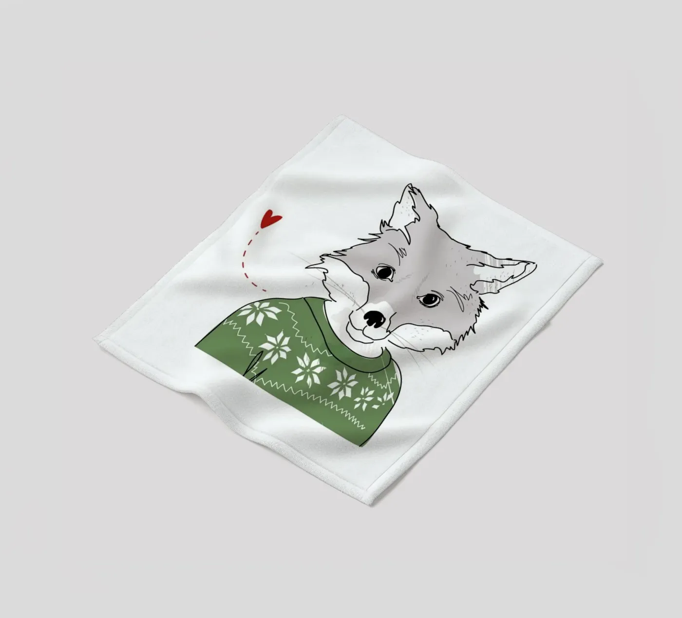 Furry Fox fleecedeken van Christina Heitmann