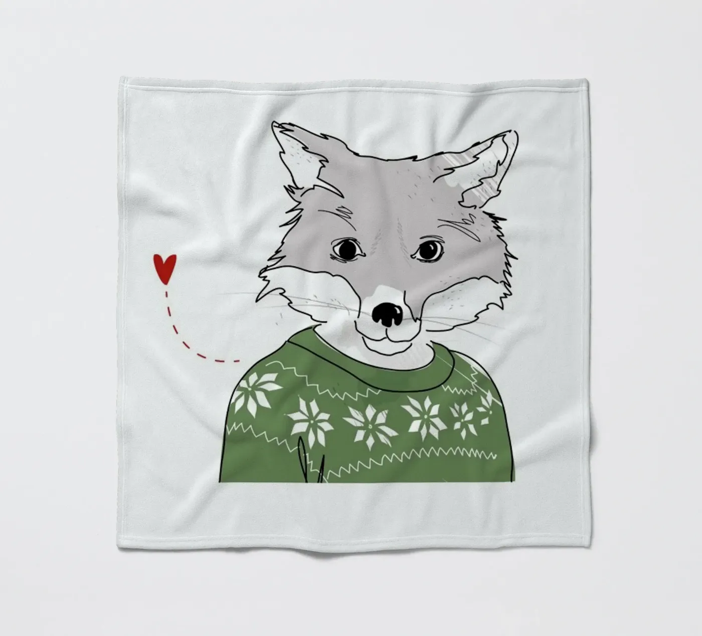 Furry Fox fleecedeken van Christina Heitmann