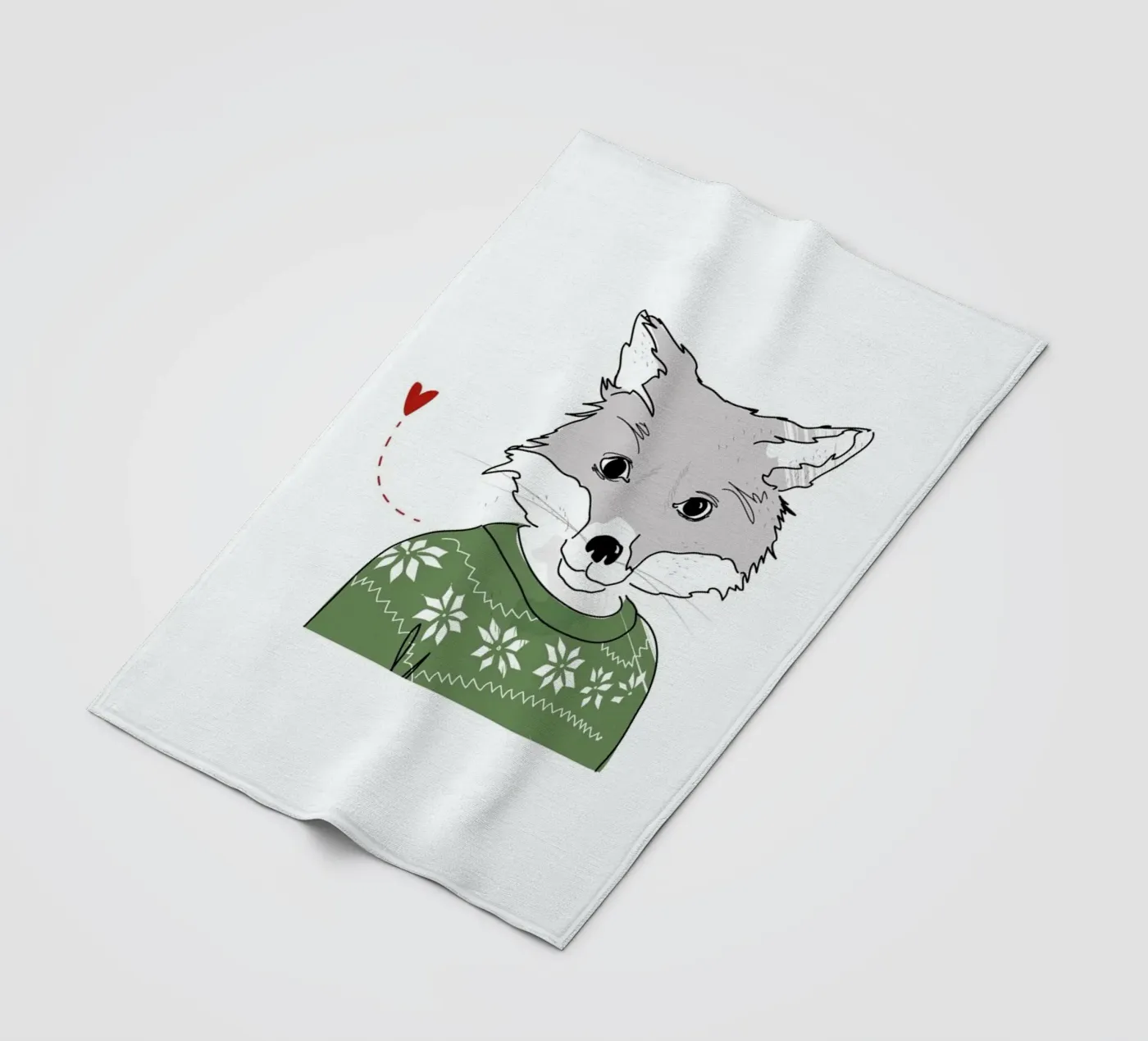 Furry Fox fleecedeken van Christina Heitmann