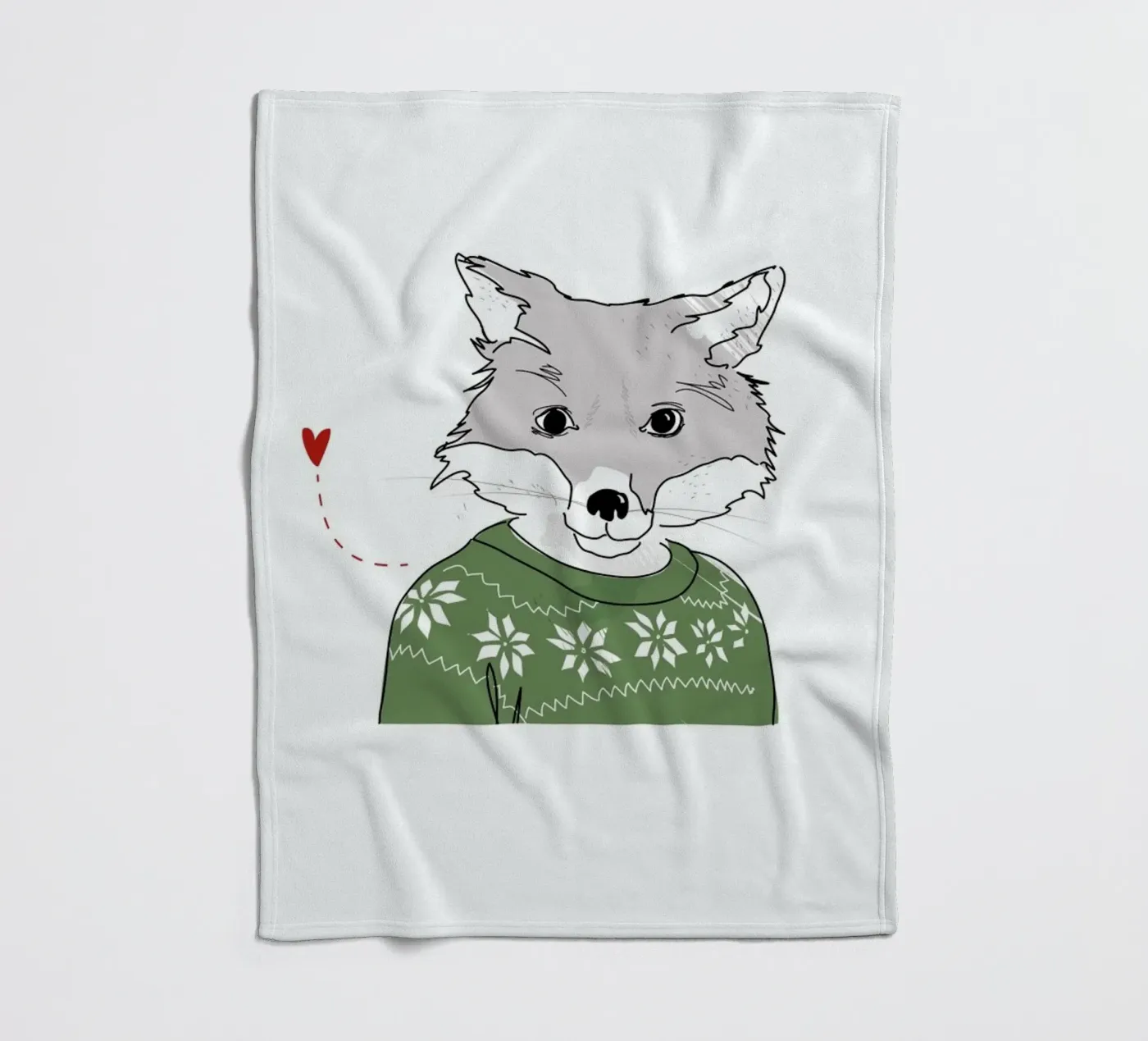 Furry Fox fleecedeken van Christina Heitmann