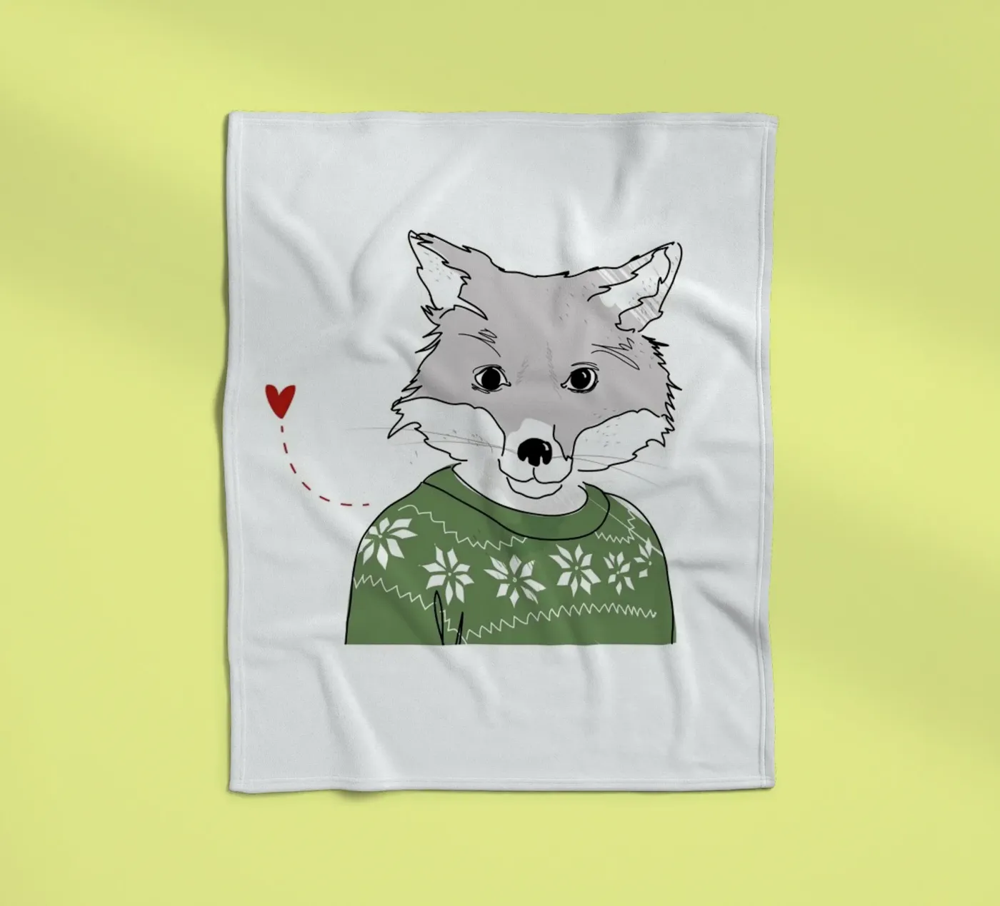 Furry Fox fleecedeken van Christina Heitmann