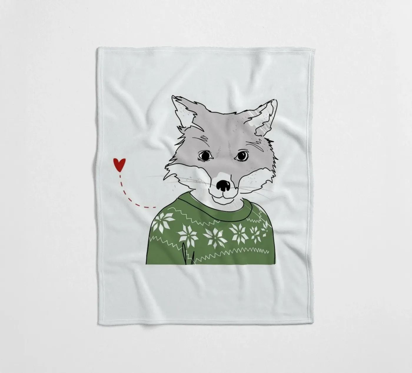 Furry Fox fleecedeken van Christina Heitmann