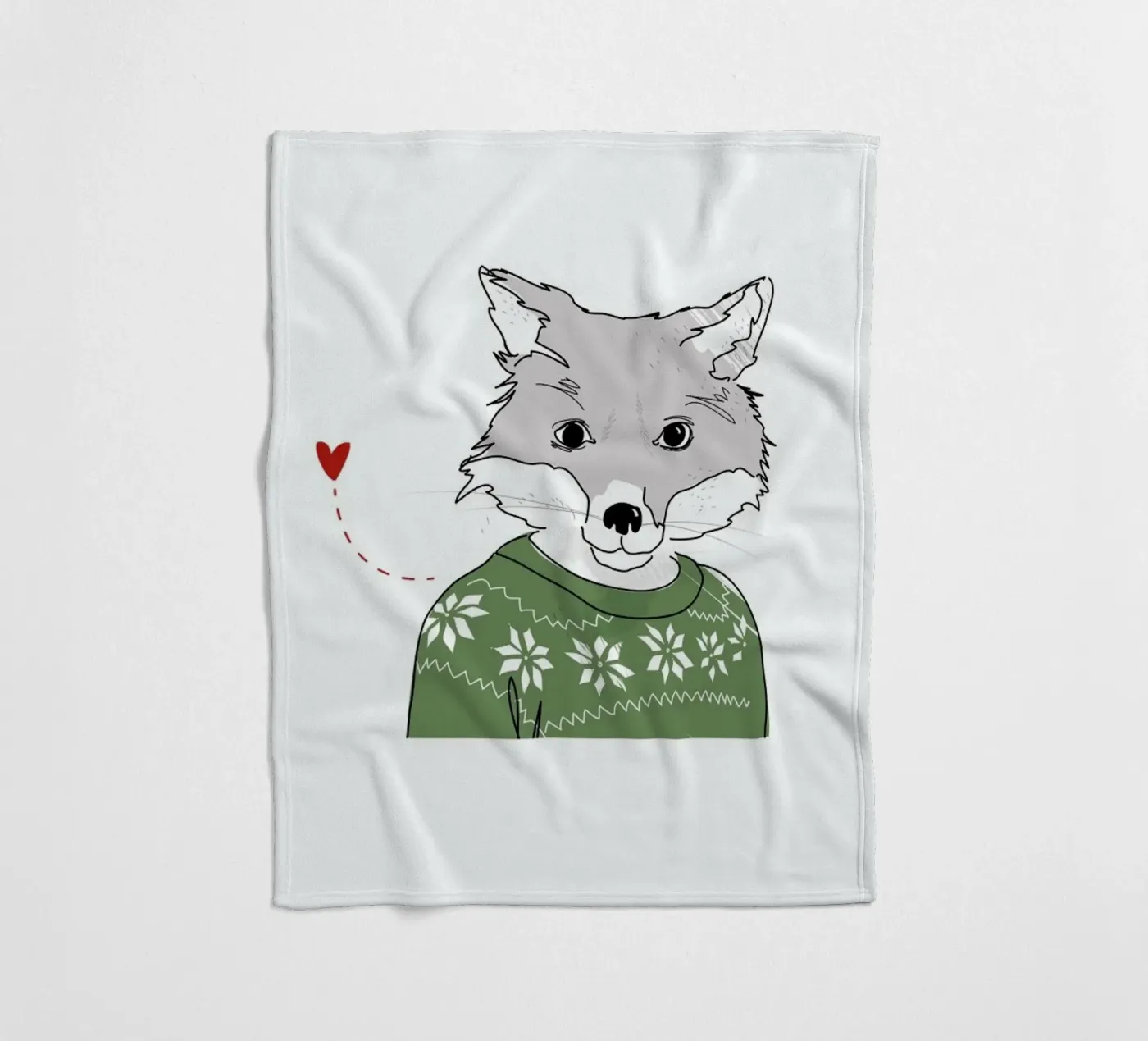 Furry Fox fleecedeken van Christina Heitmann