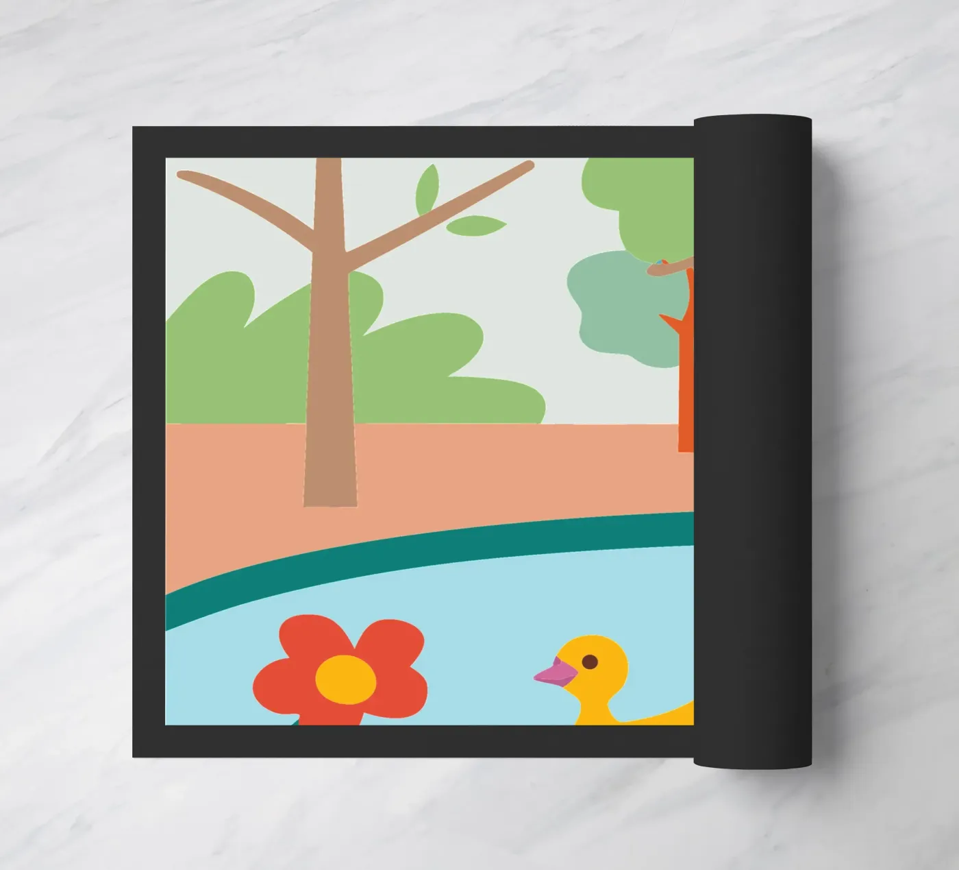 Eagles and Ducks doormat by CUTE ANIMALS